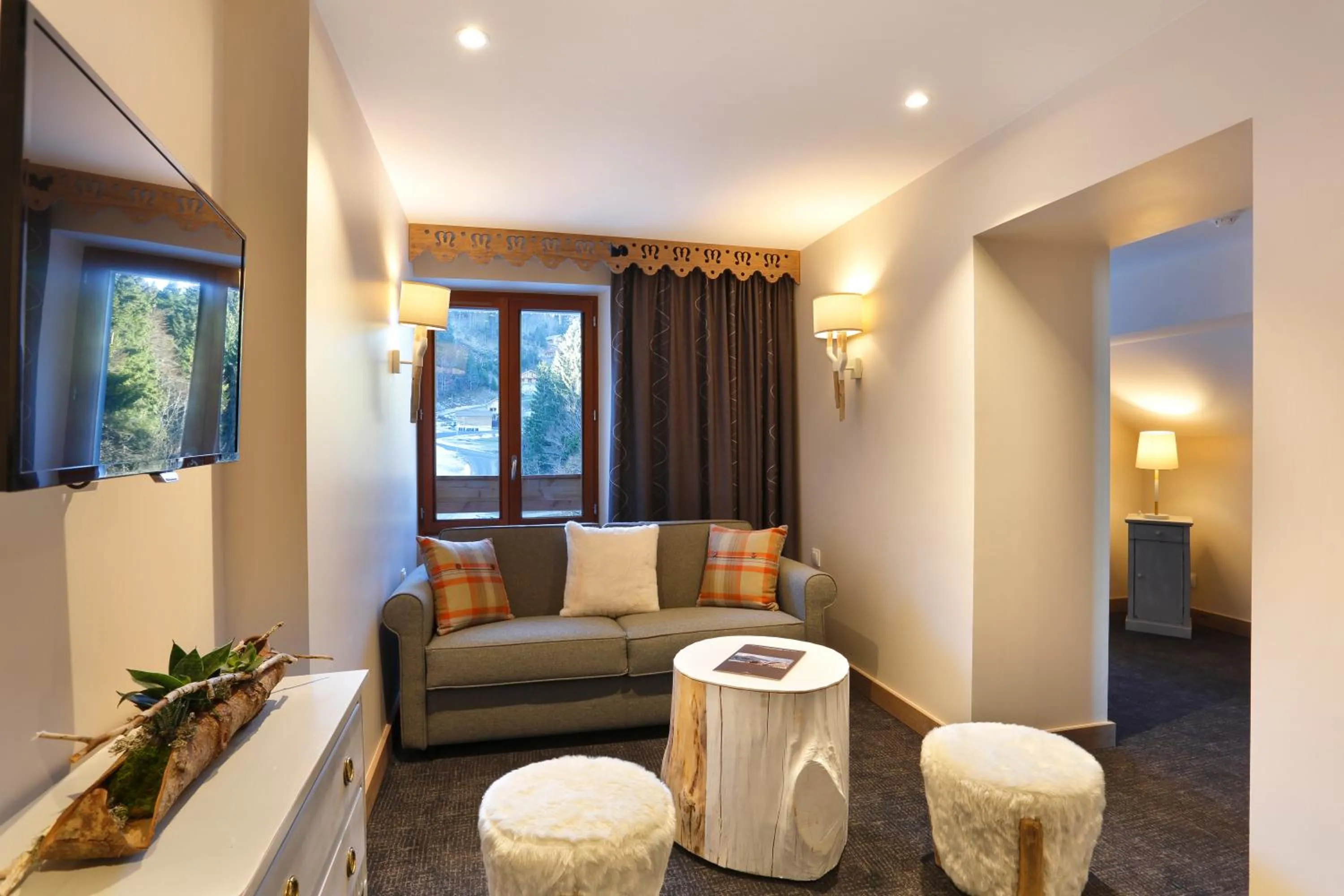 Seating area in La Mainaz Hôtel Restaurant Genève - Gex - Mijoux