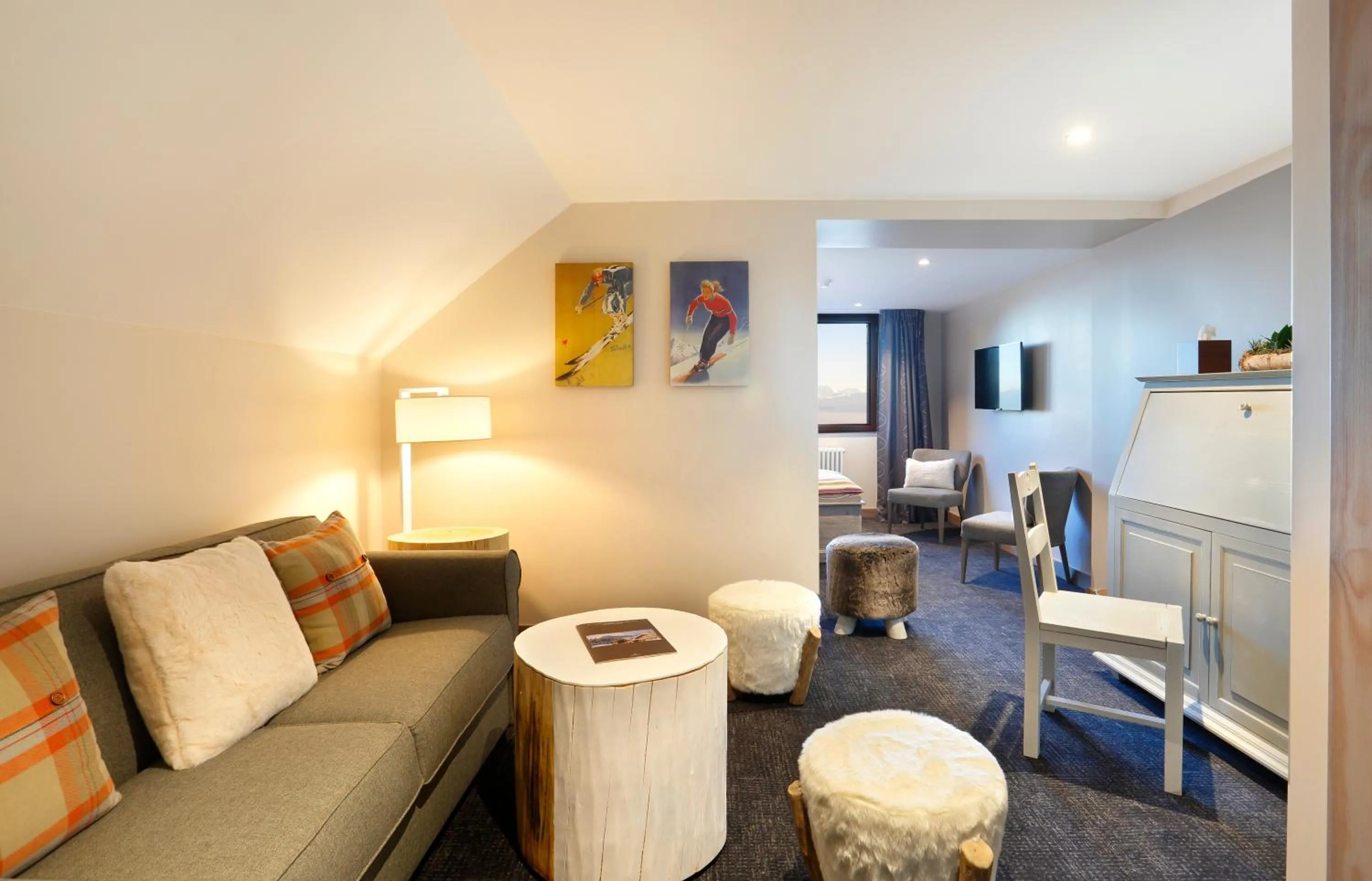 Seating area in La Mainaz Hôtel Restaurant Genève - Gex - Mijoux