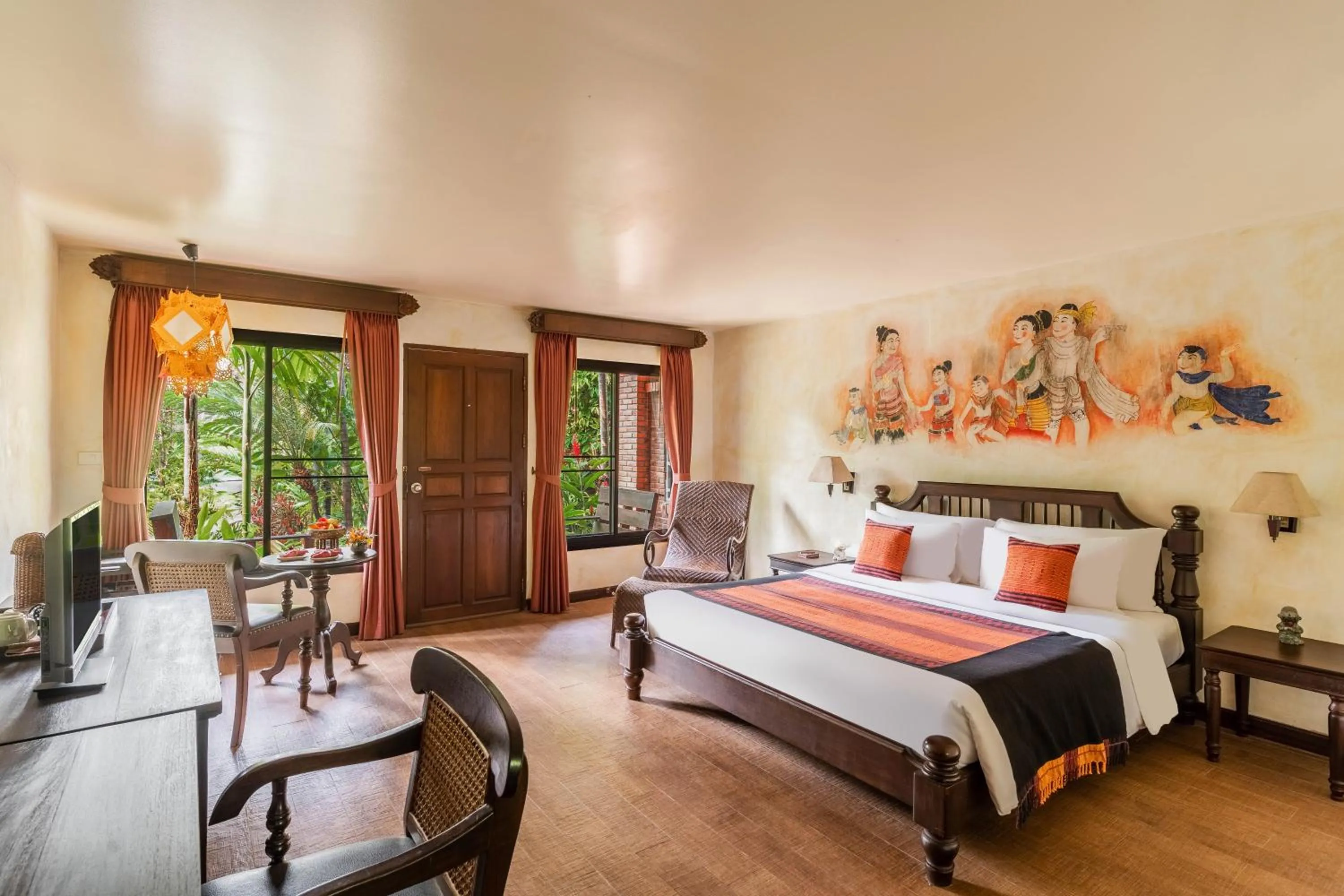 Bed in Yaang Come Village Hotel