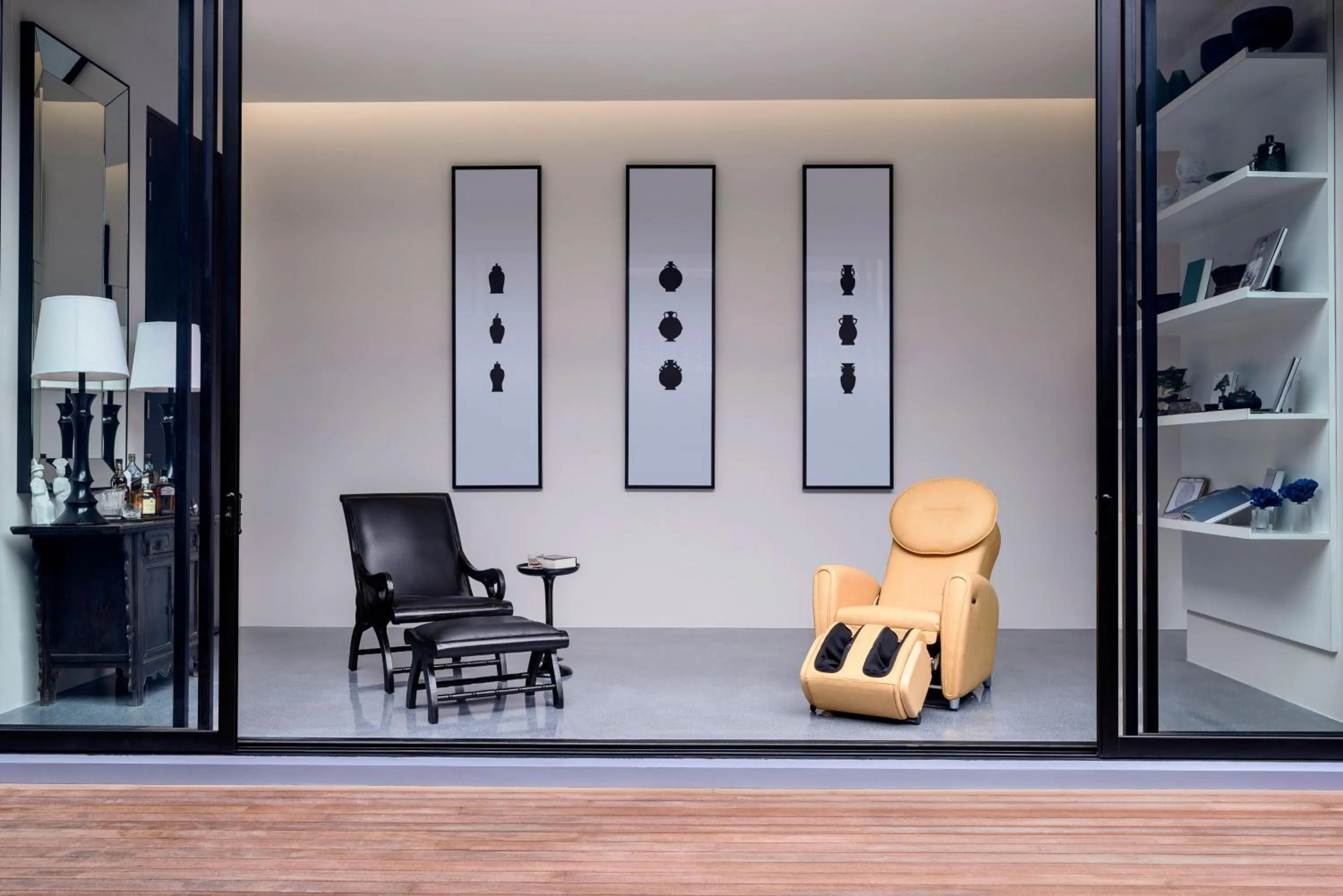 Living room in The Library