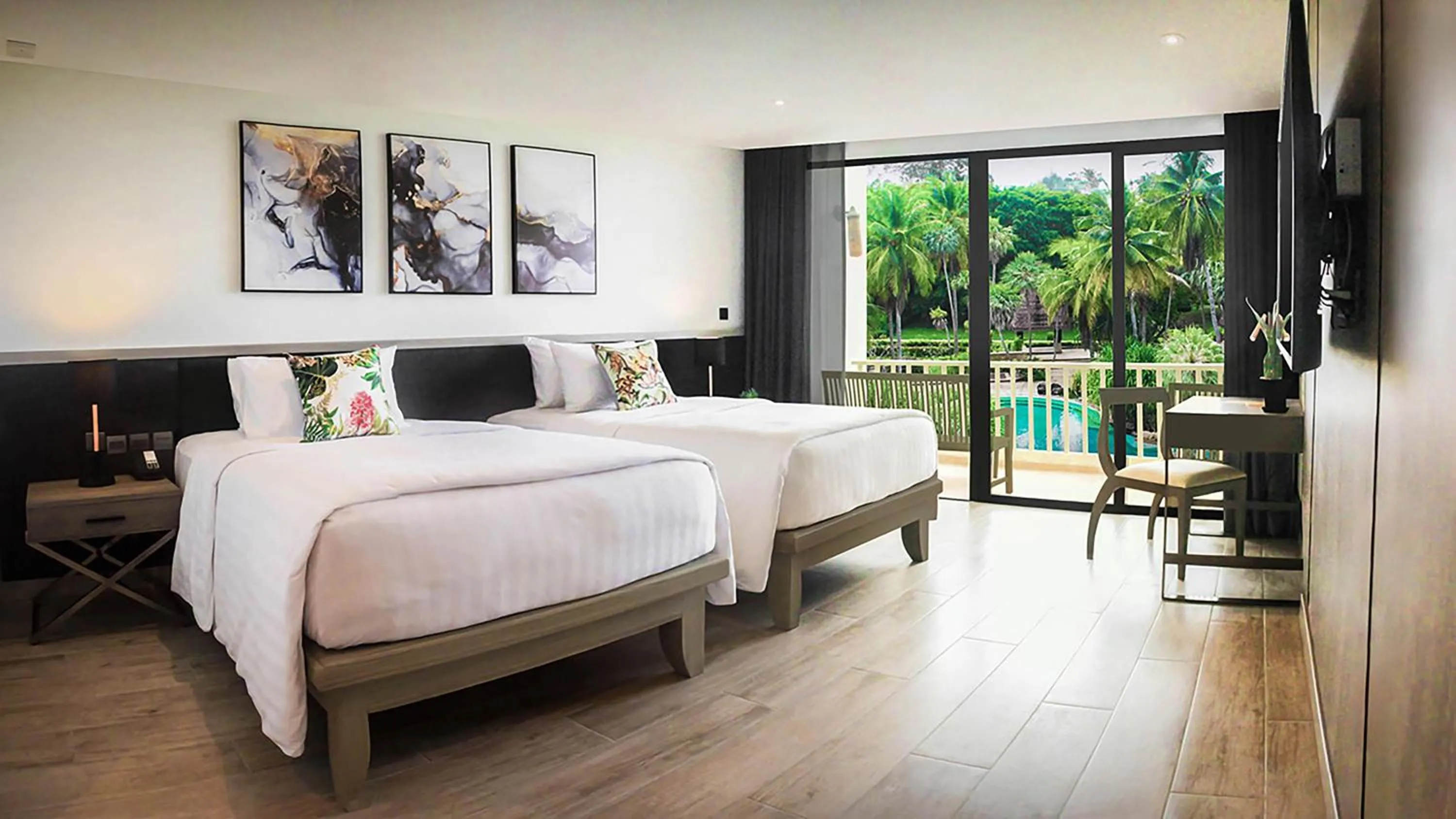 Bed in Paradox Resort Phuket