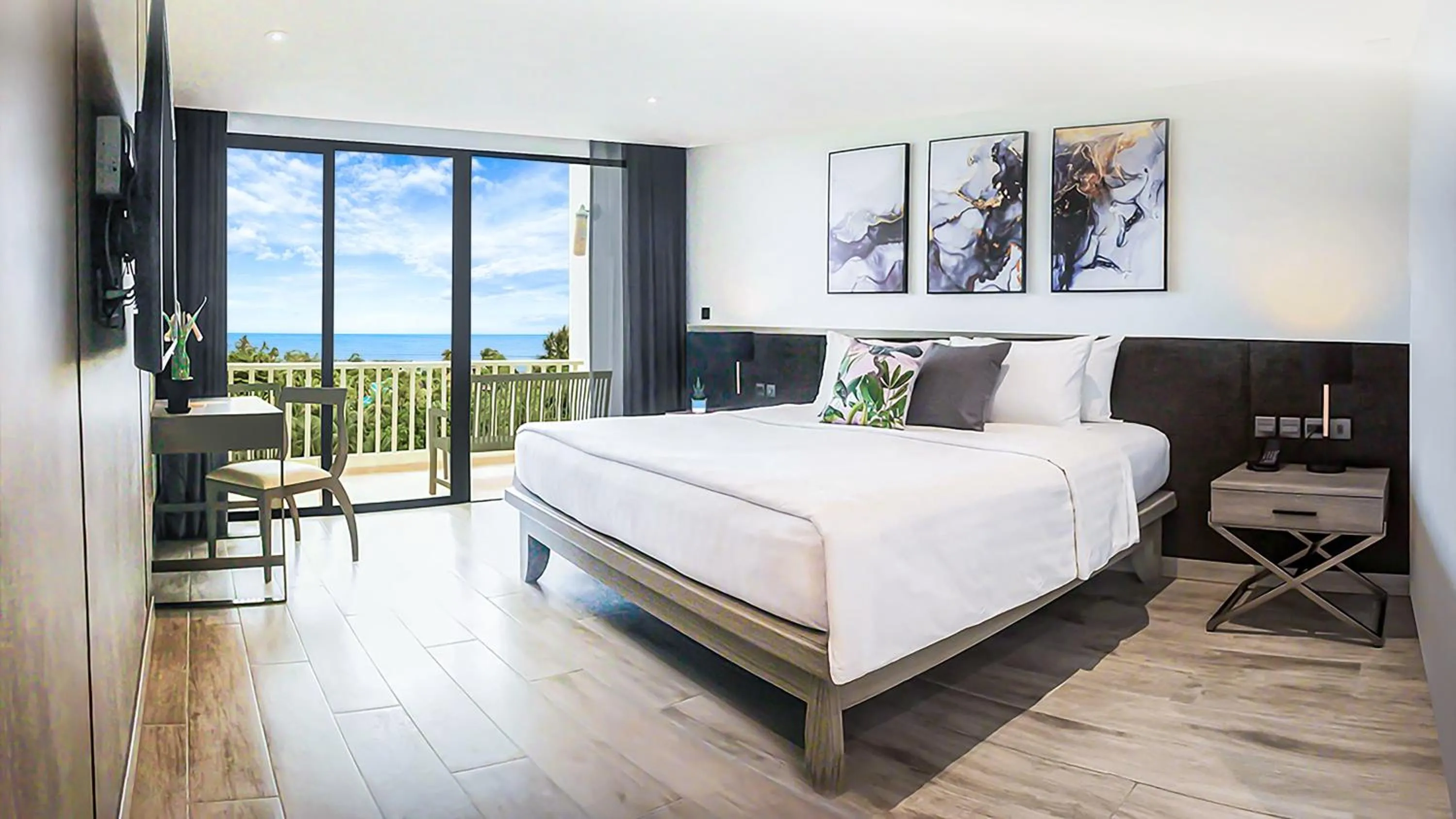 Bed in Paradox Resort Phuket