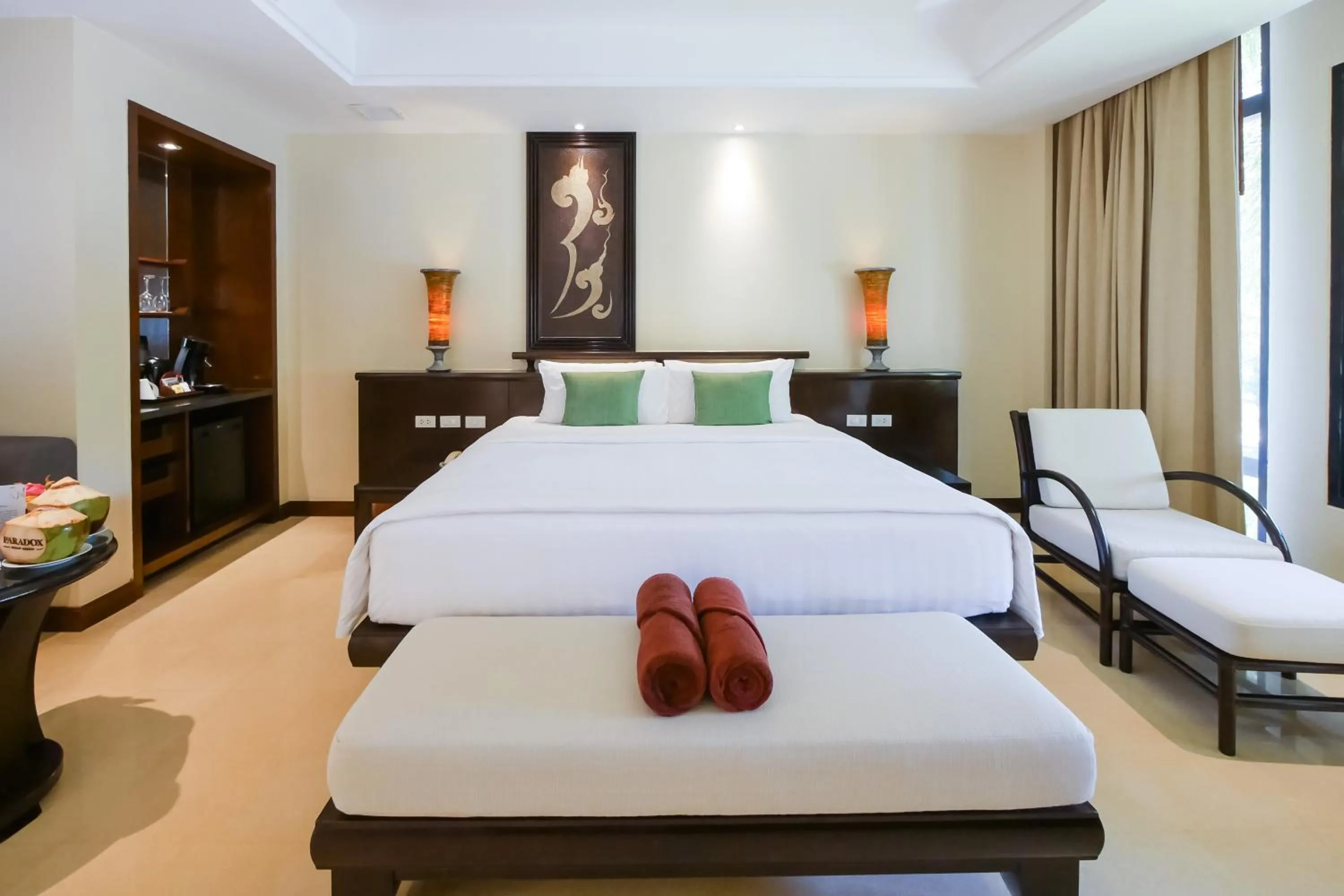 Bed in Paradox Resort Phuket