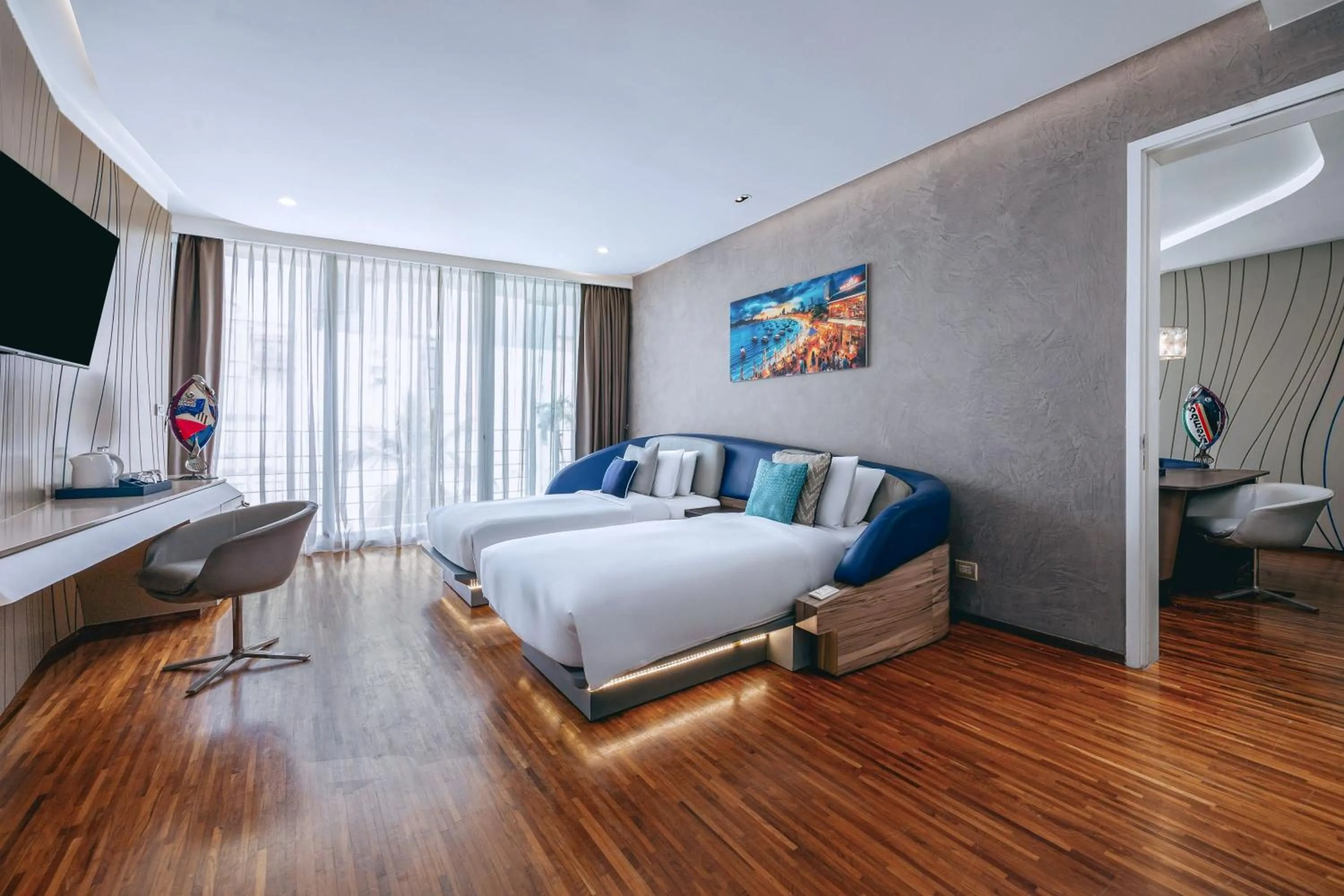 Bed in Hotel Baraquda Heeton Pattaya by Compass Hospitality