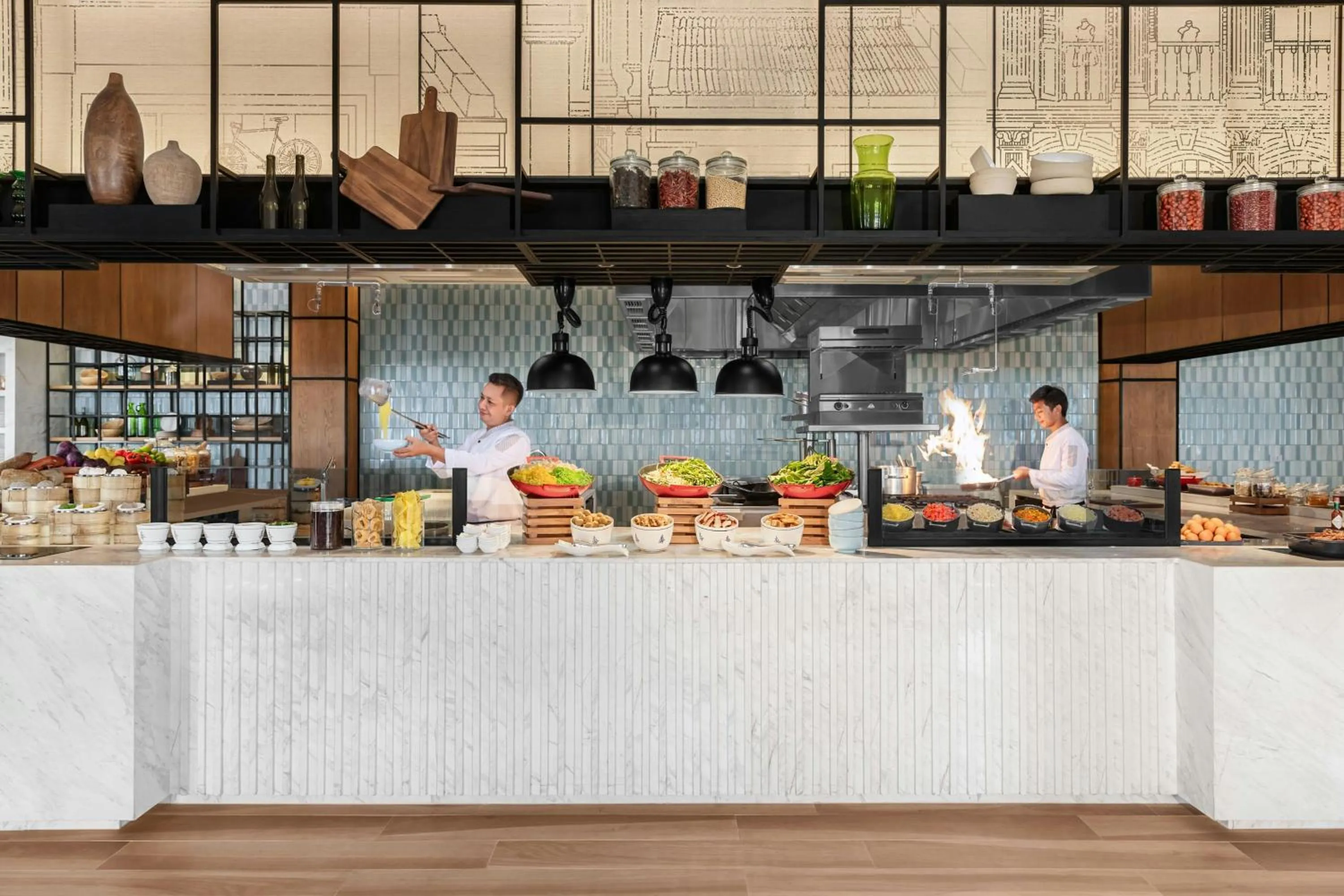 Restaurant/places to eat in Courtyard by Marriott Phuket Town