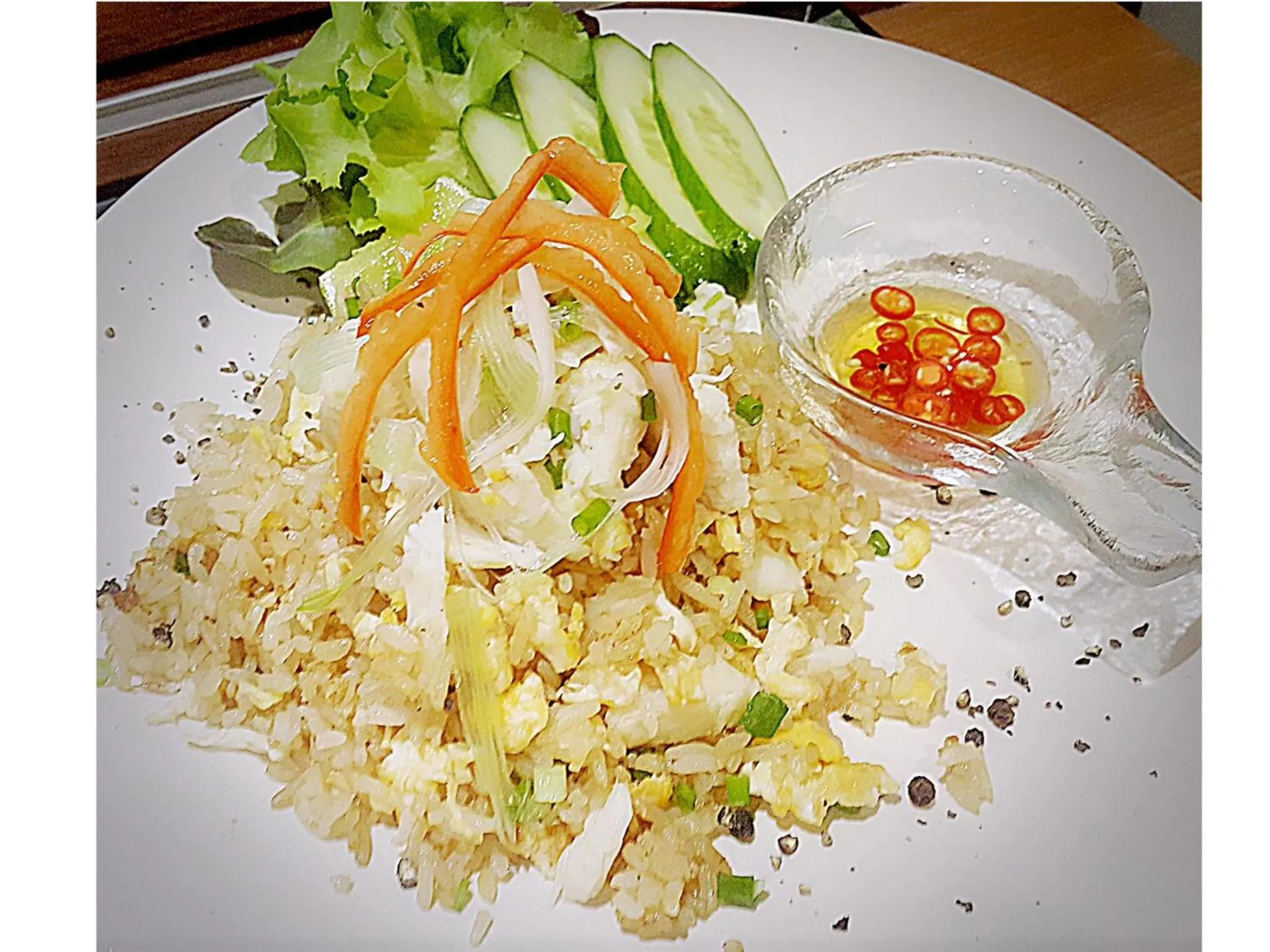 Food close-up in Madera Residence Sriracha