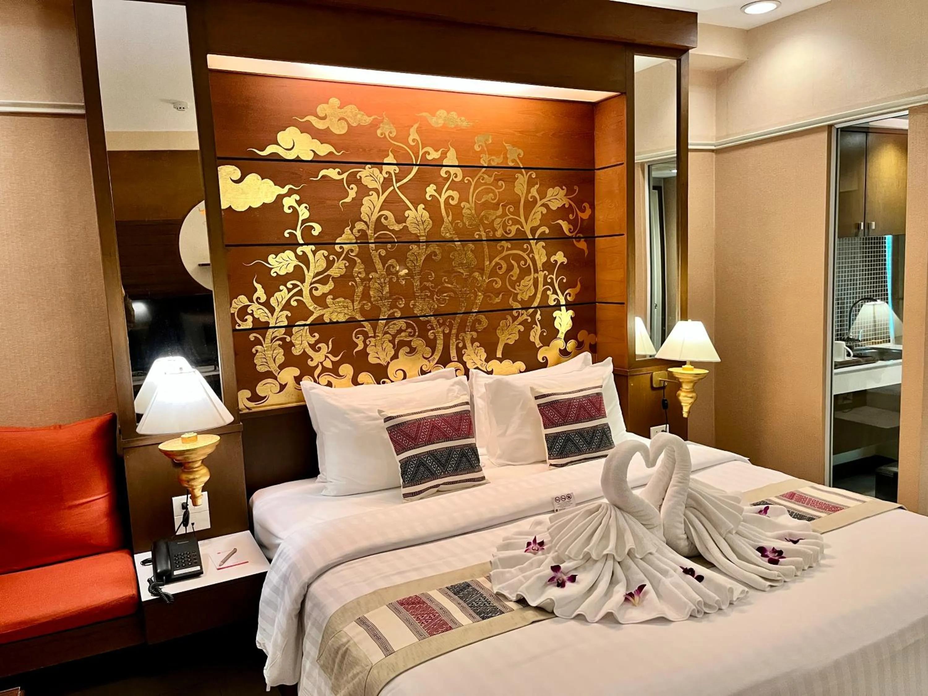Bed in Mariya Boutique Hotel At Suvarnabhumi Airport