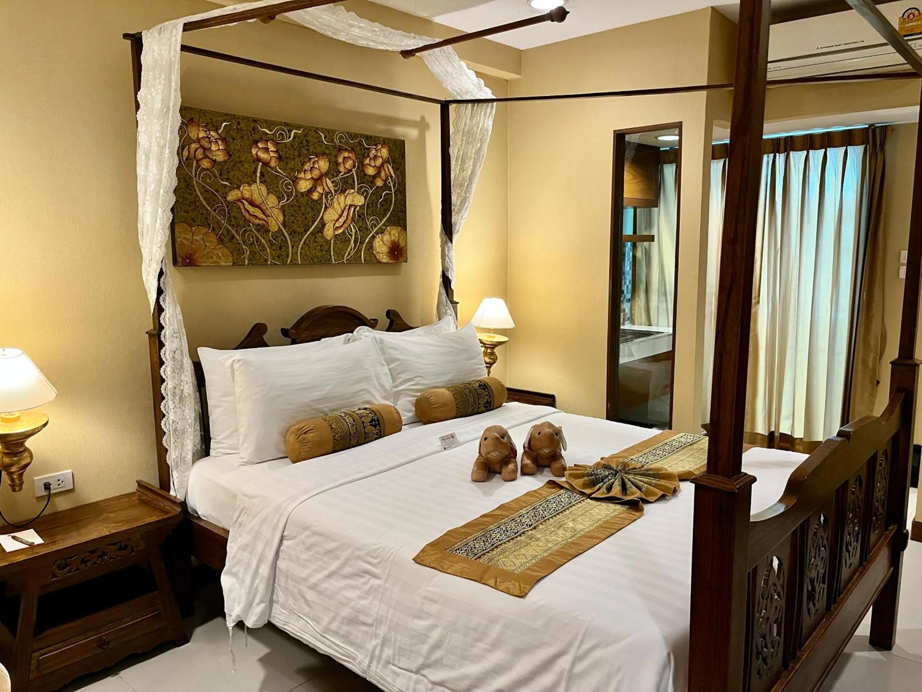 Bed in Mariya Boutique Hotel At Suvarnabhumi Airport