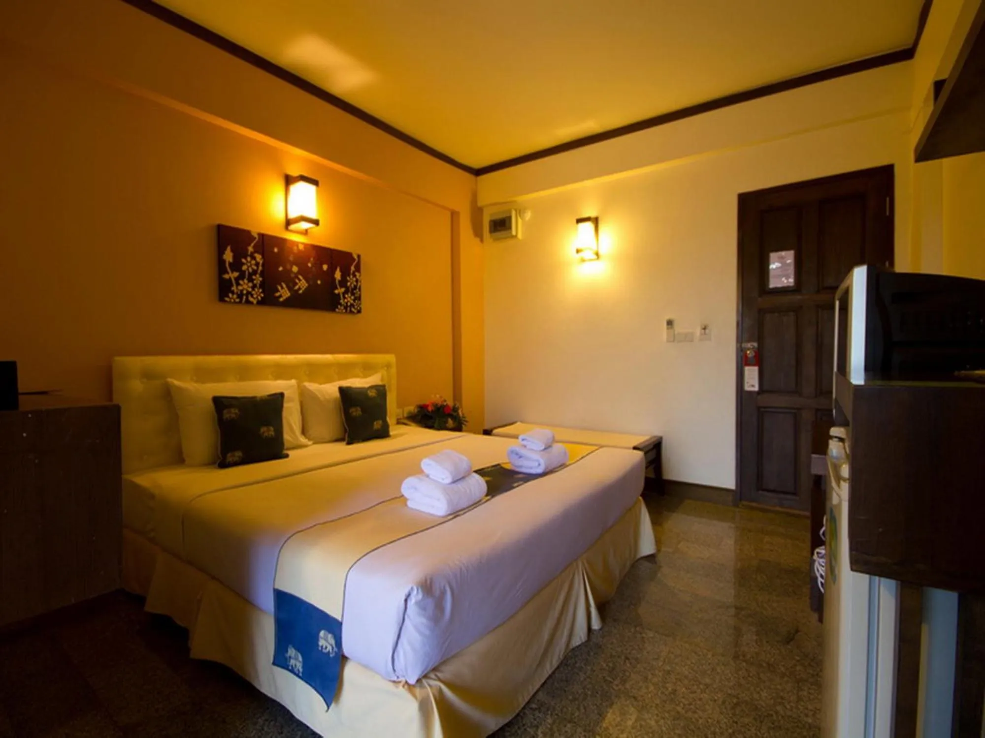 Bedroom, Bed in Rainforest ChiangMai Hotel