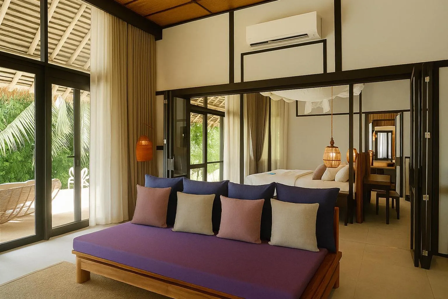 Living room in Koh Yao Yai Village