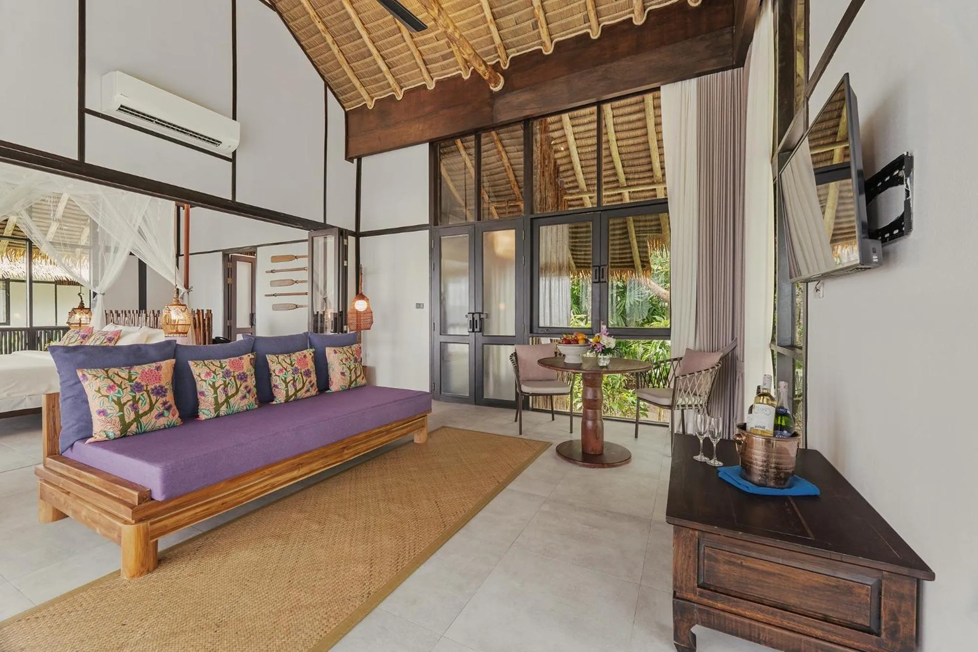 Living room, Bed in Koh Yao Yai Village