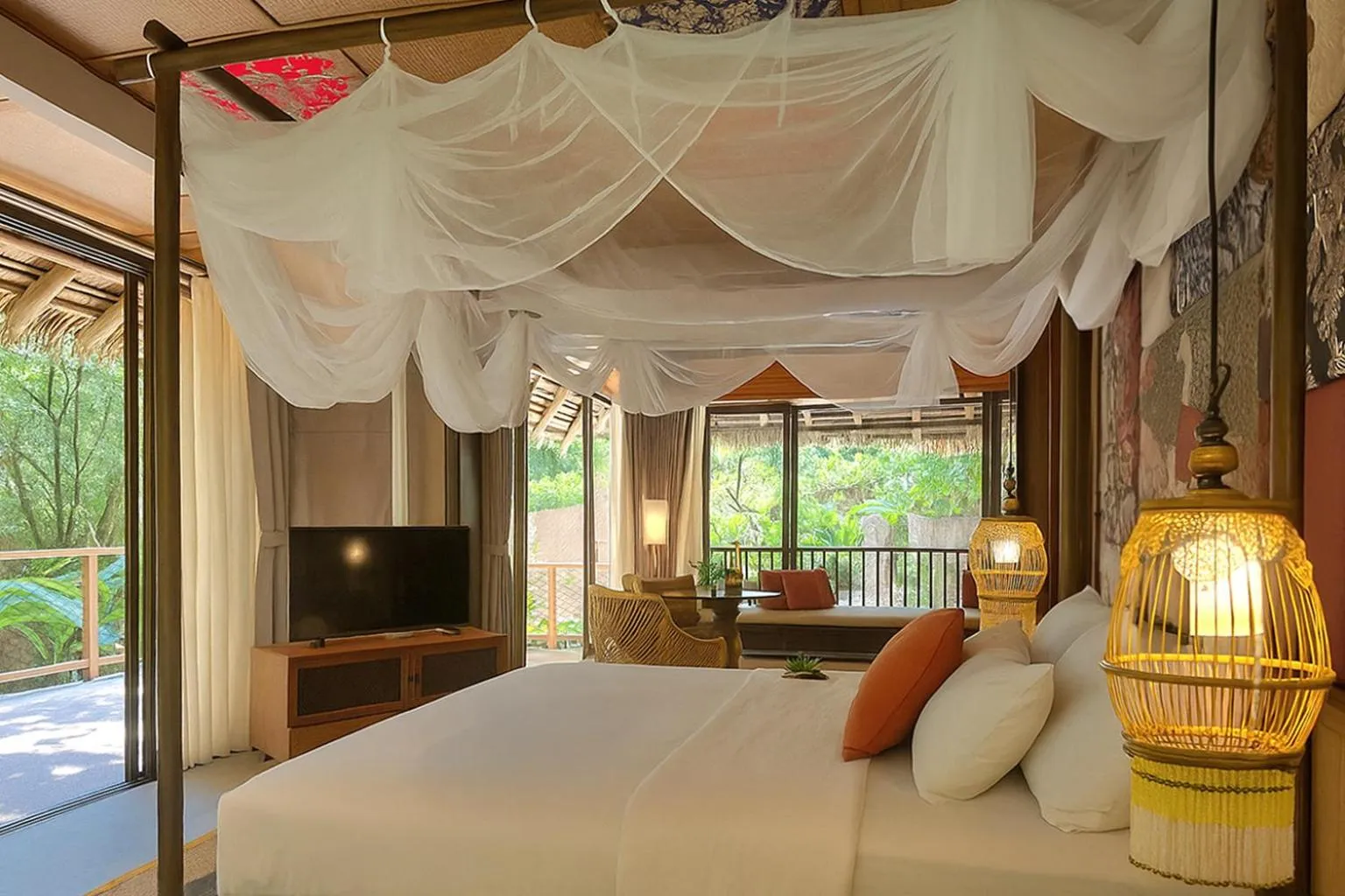 Bedroom, Bed in Koh Yao Yai Village