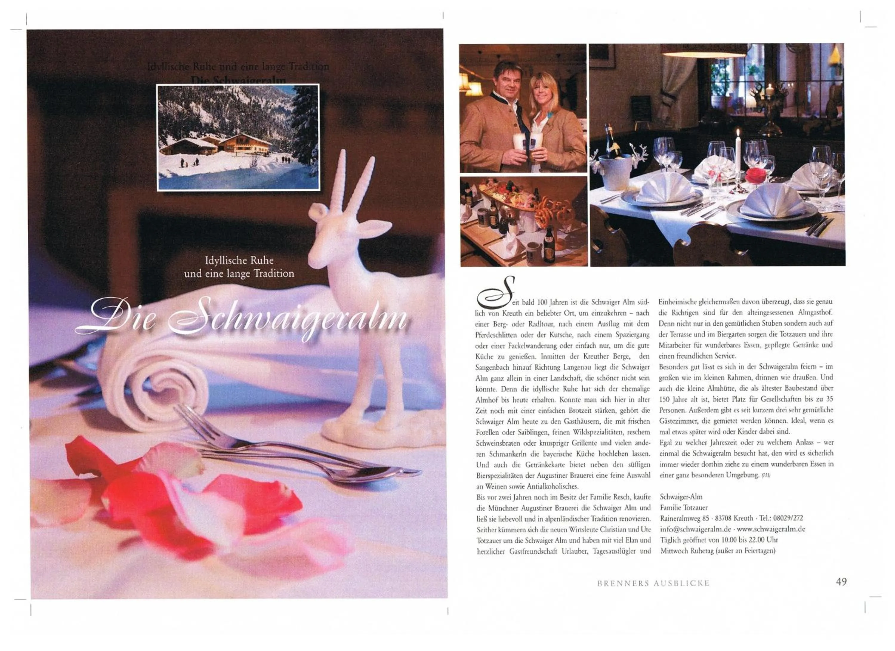 Restaurant/places to eat in Schwaigeralm