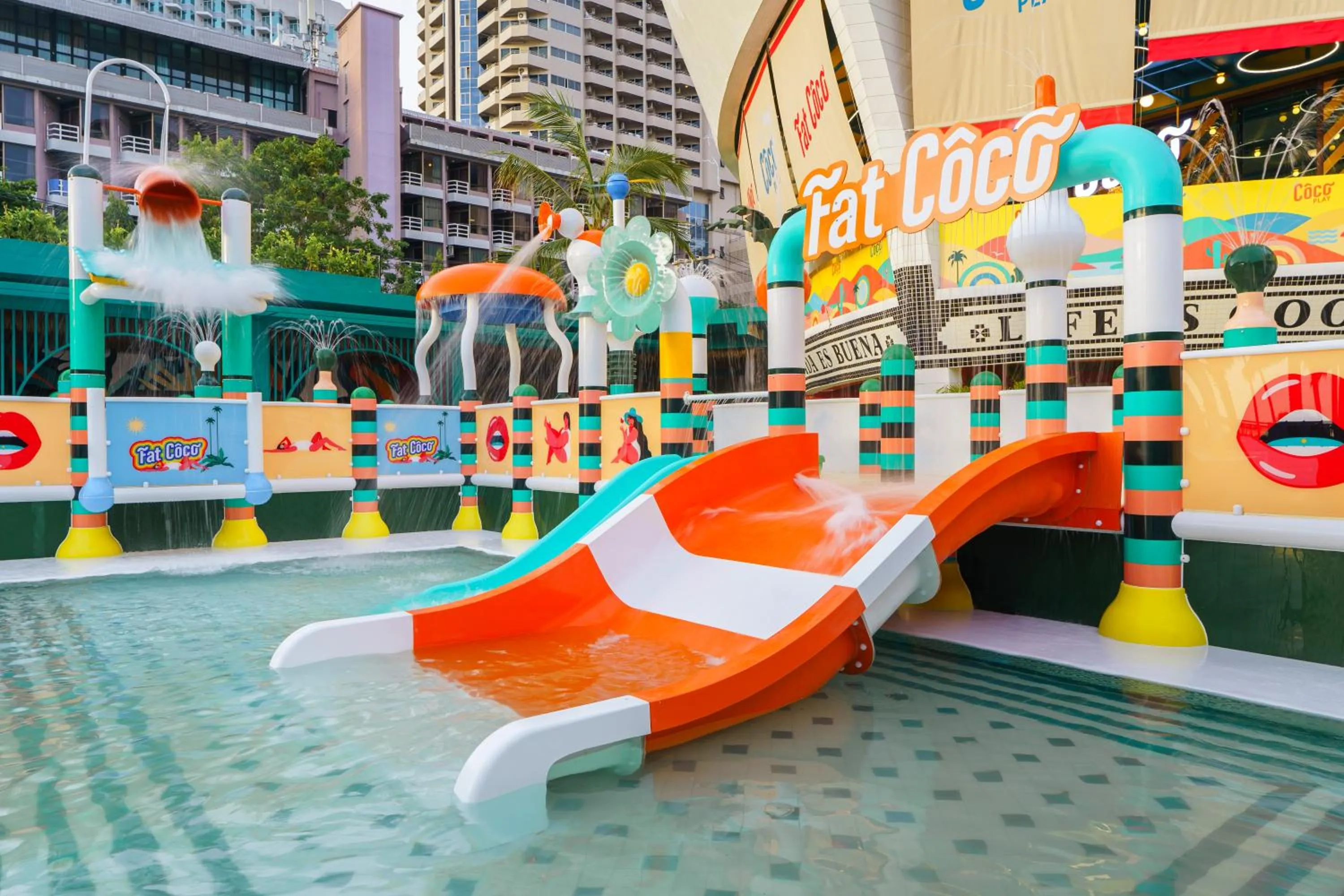 Aqua park in A-ONE Pattaya Beach Resort