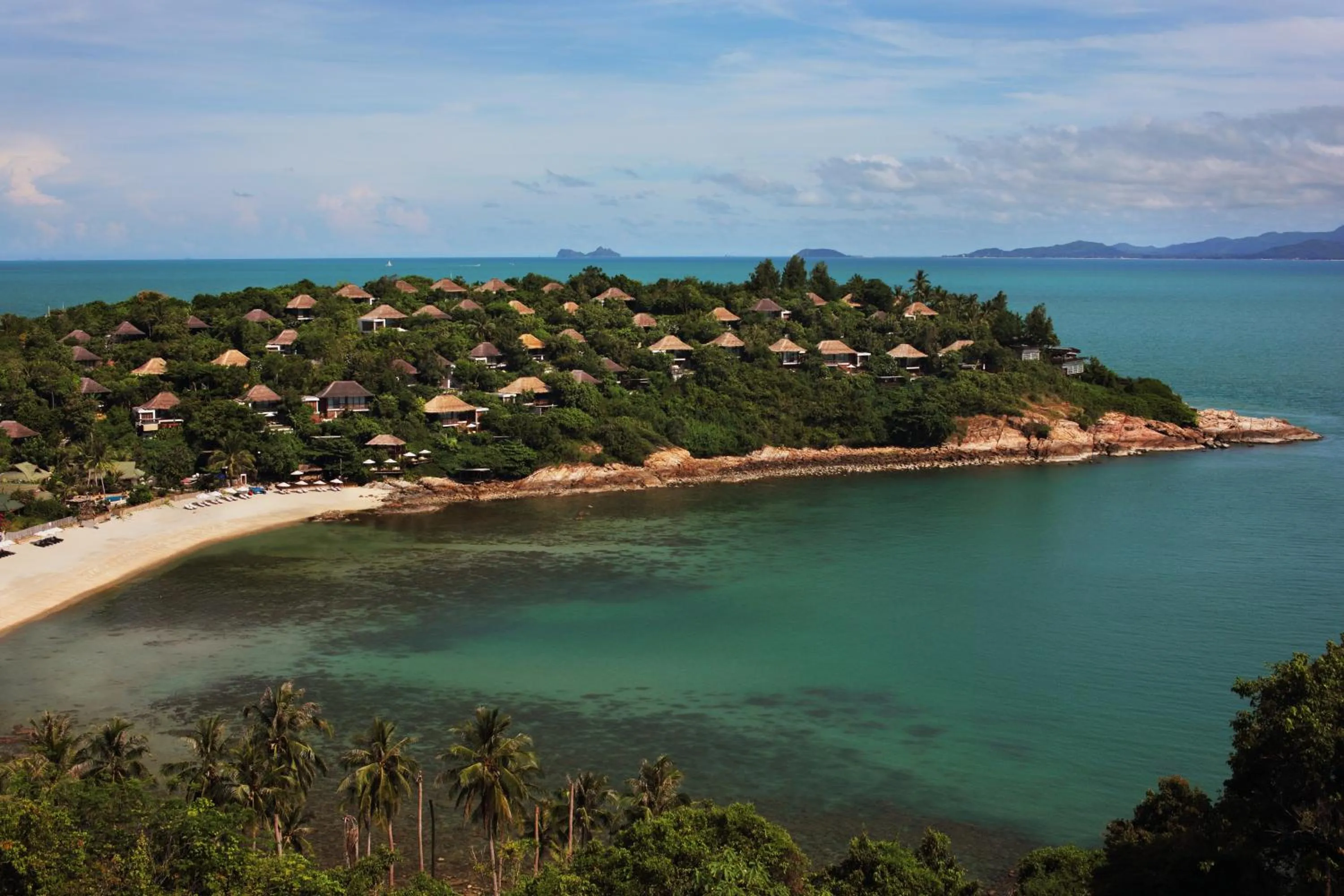 Bird's eye view in Six Senses Samui