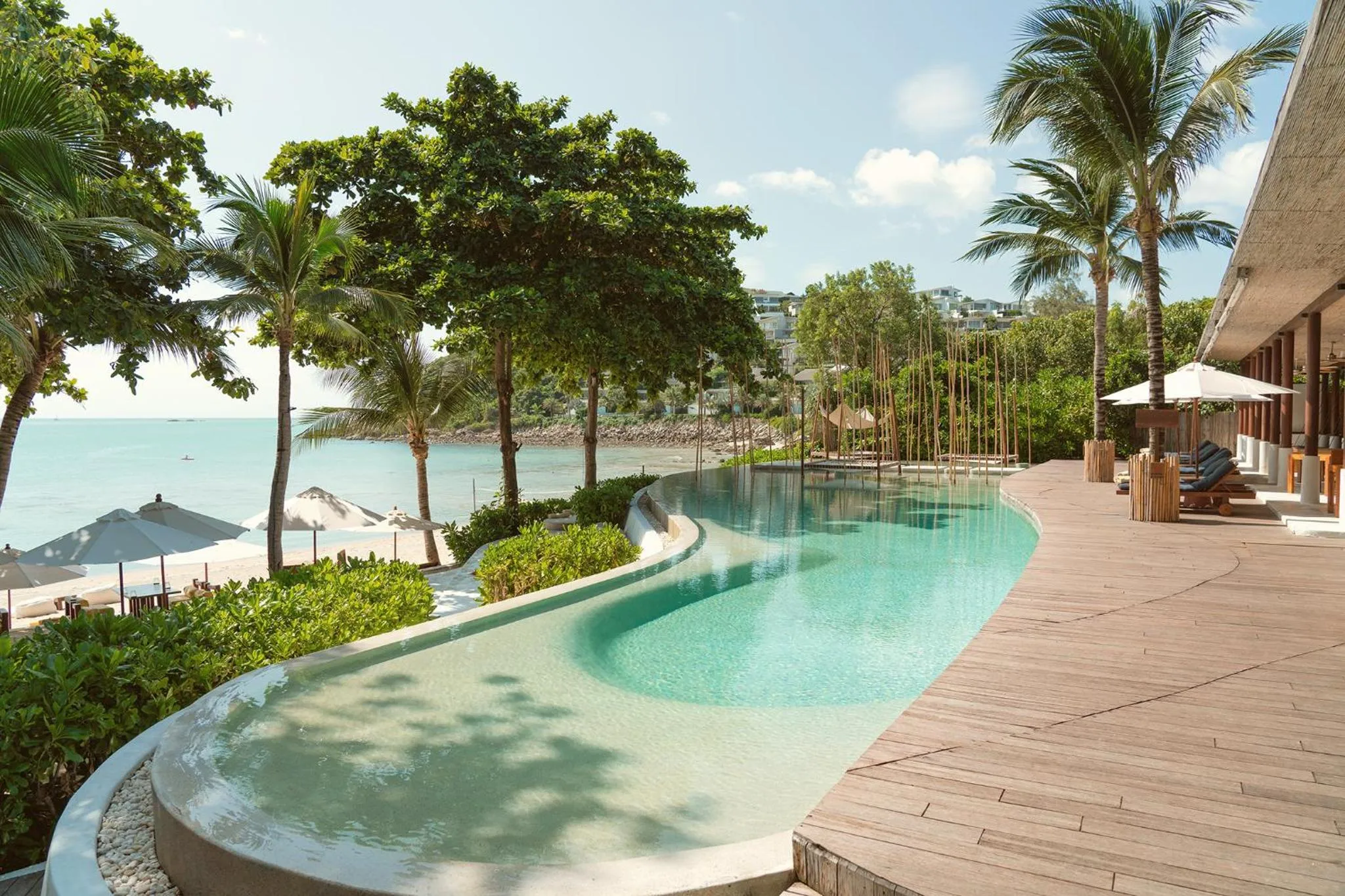 Swimming pool in Six Senses Samui