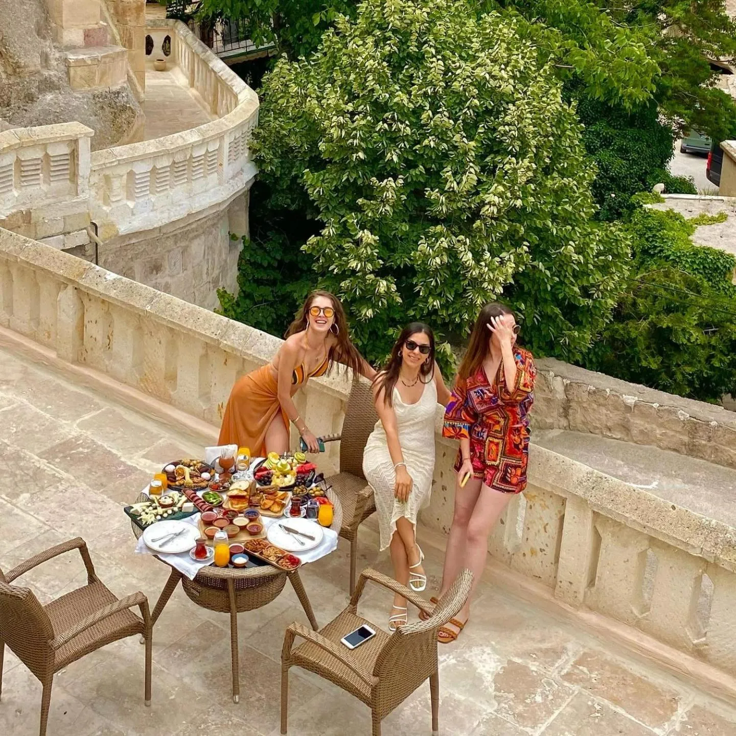 Patio in Cappadocia Gamirasu Cave Hotel