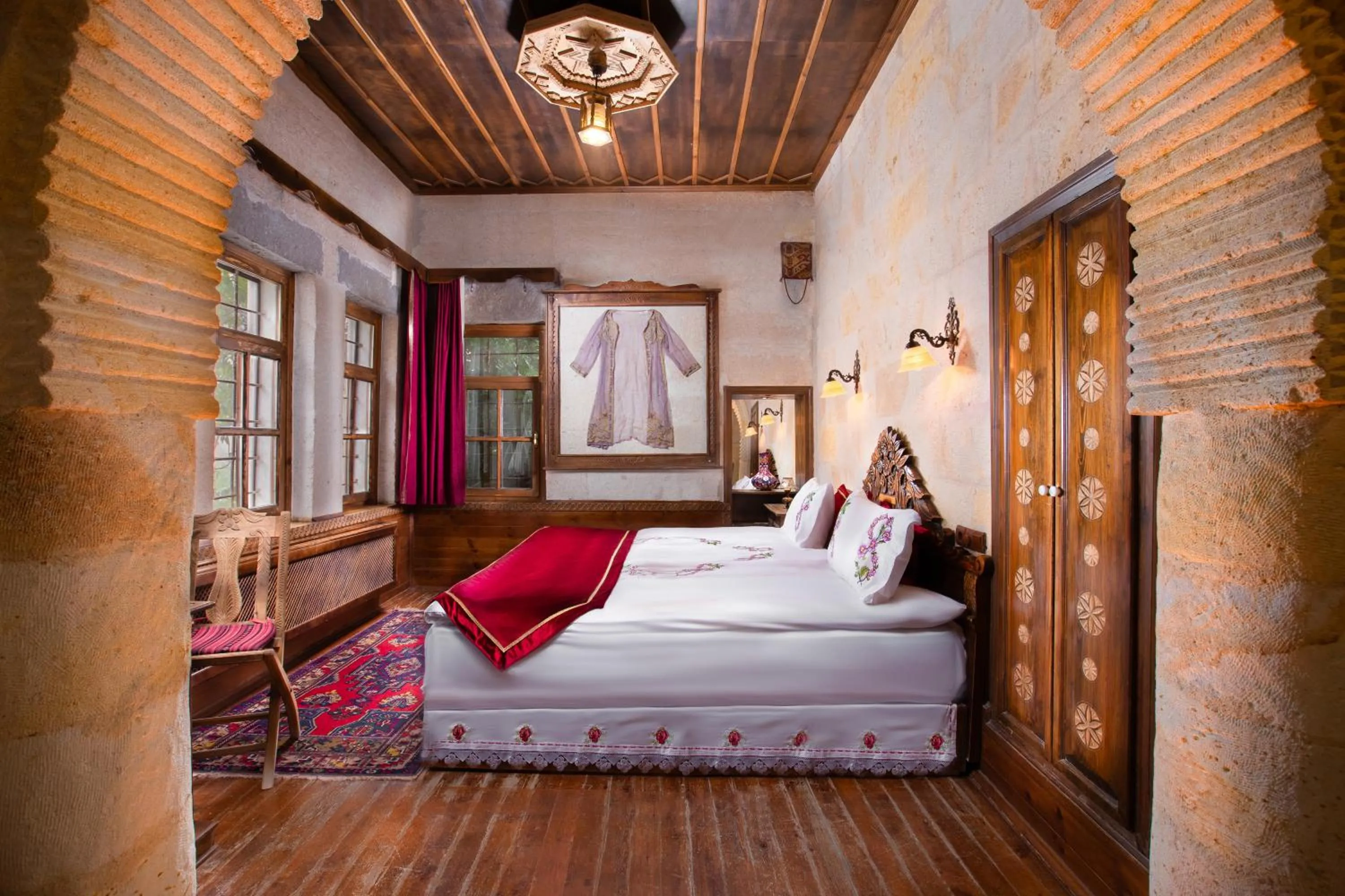 Bed in Cappadocia Gamirasu Cave Hotel