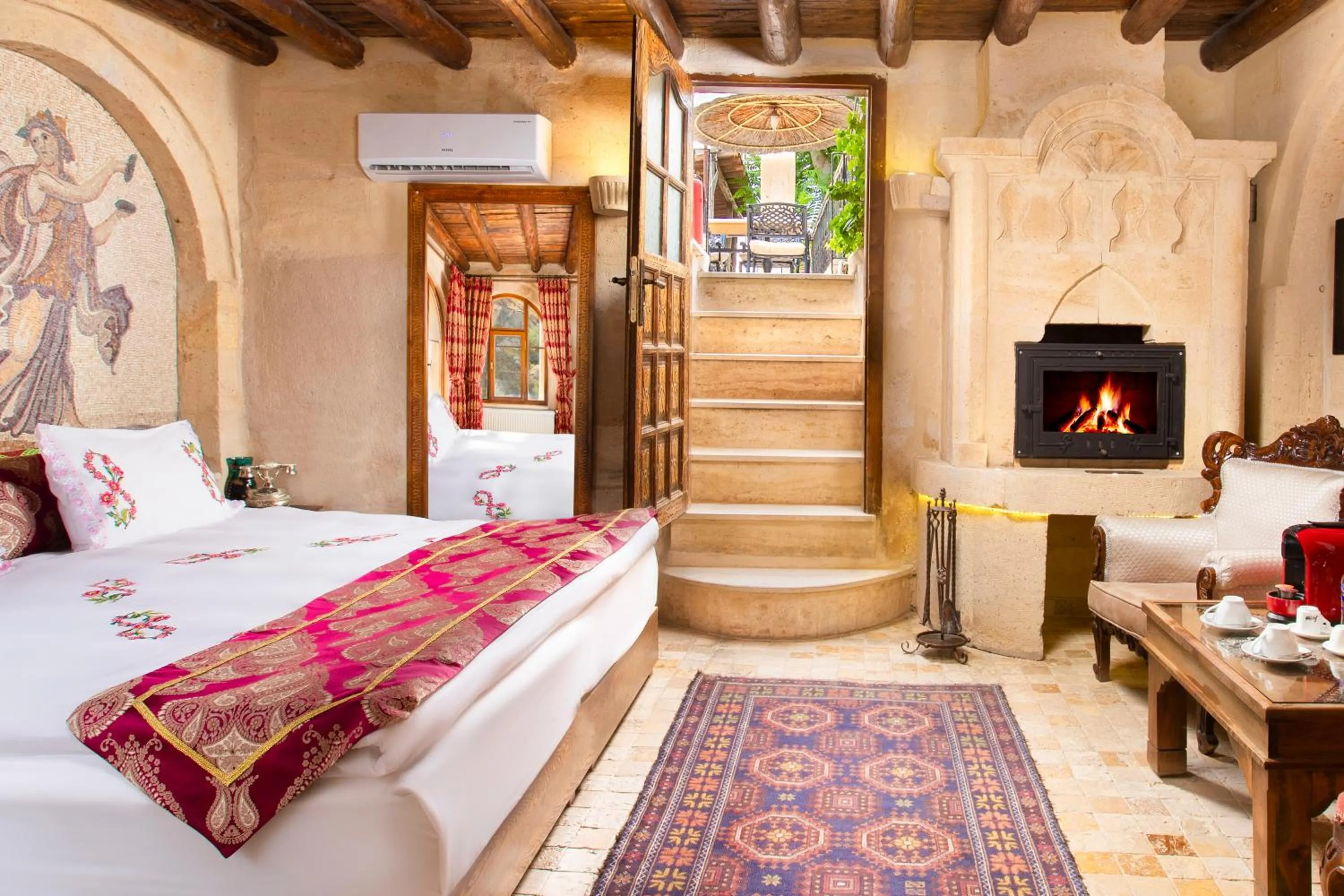 Bed in Cappadocia Gamirasu Cave Hotel