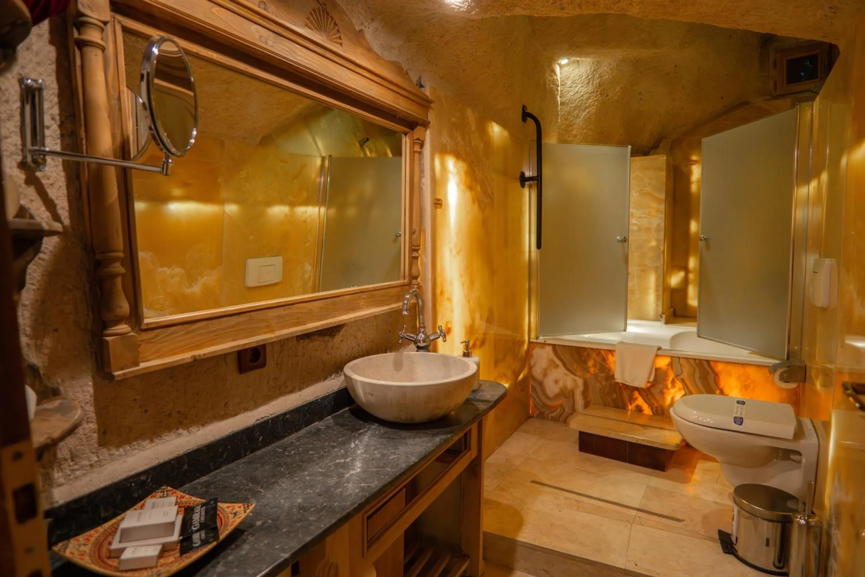 Shower in Cappadocia Gamirasu Cave Hotel