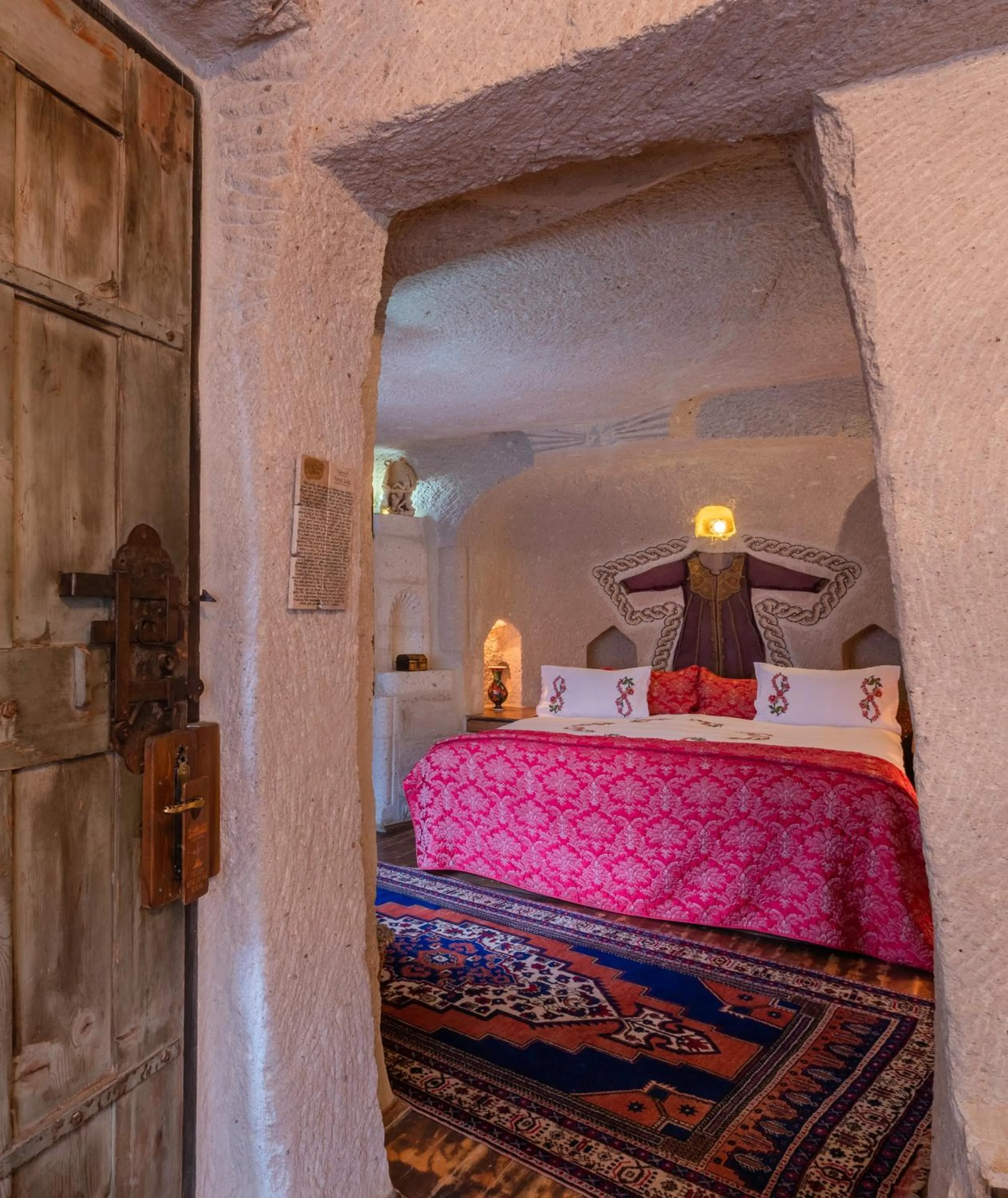 View (from property/room), Bed in Cappadocia Gamirasu Cave Hotel