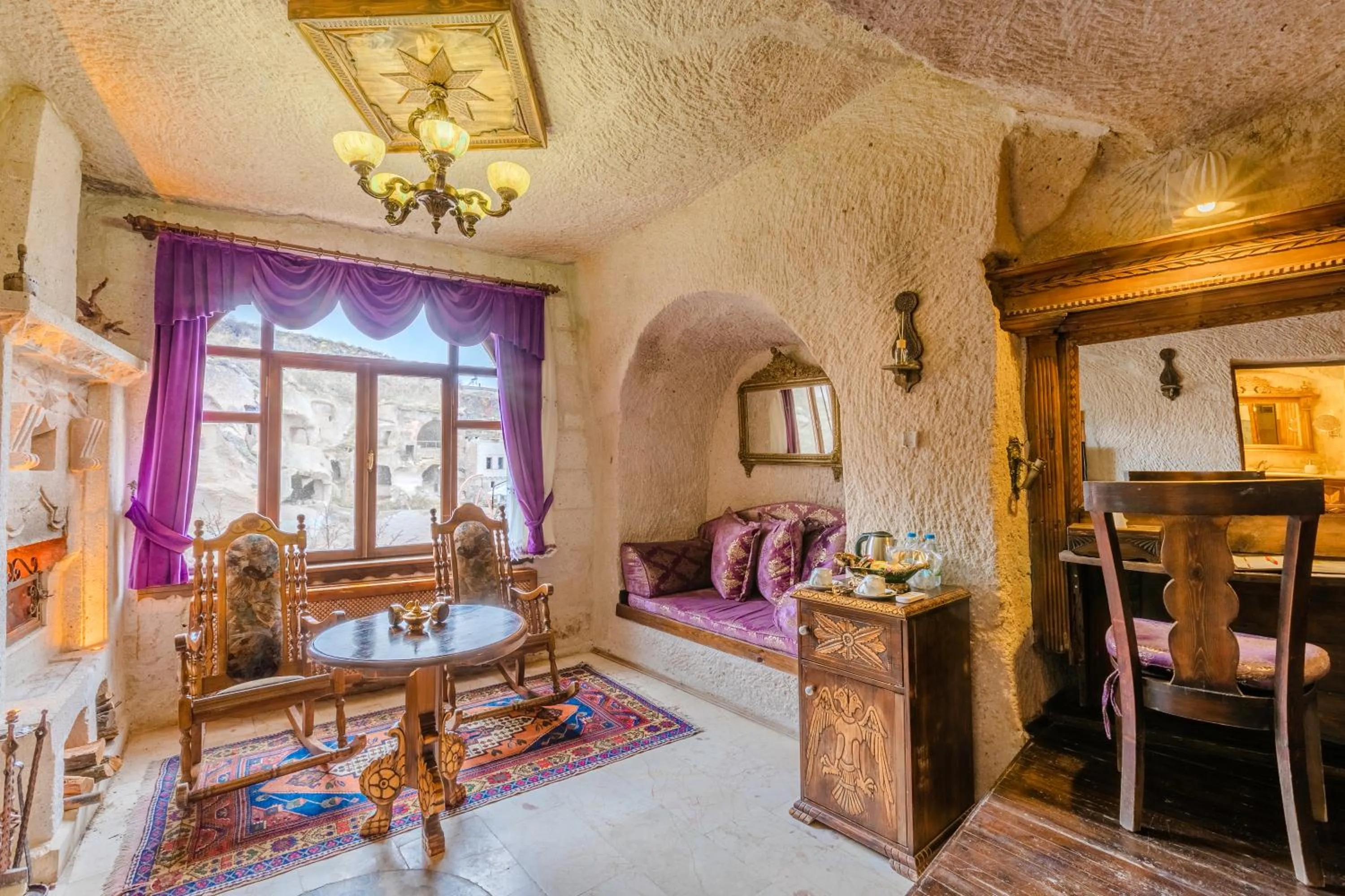 Patio in Cappadocia Gamirasu Cave Hotel