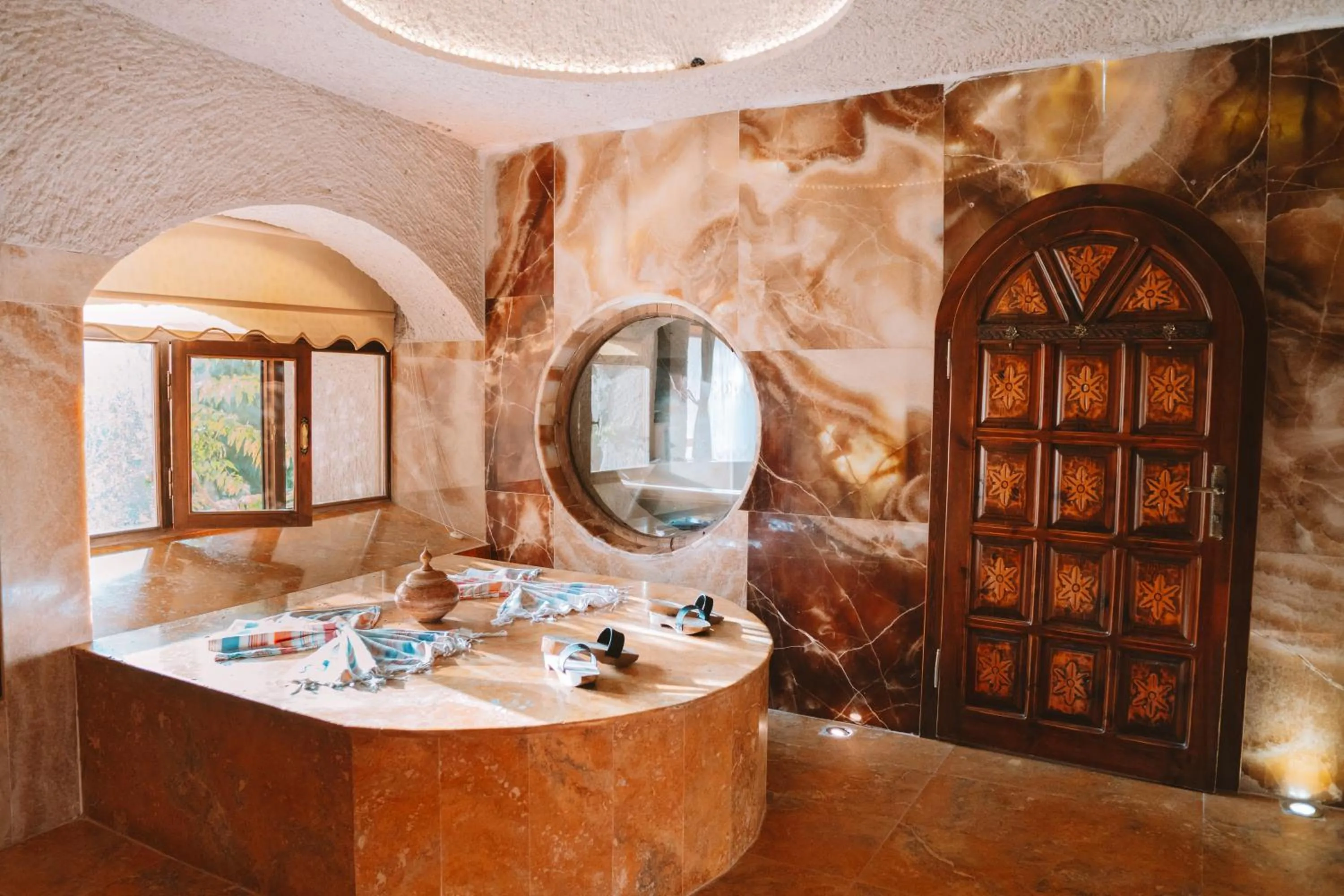 Bathroom in Cappadocia Gamirasu Cave Hotel