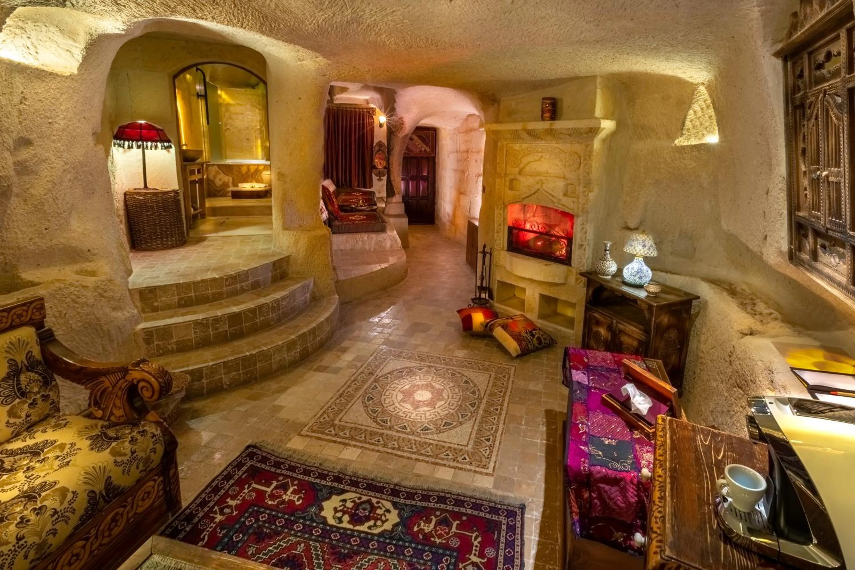 Hot Tub in Cappadocia Gamirasu Cave Hotel