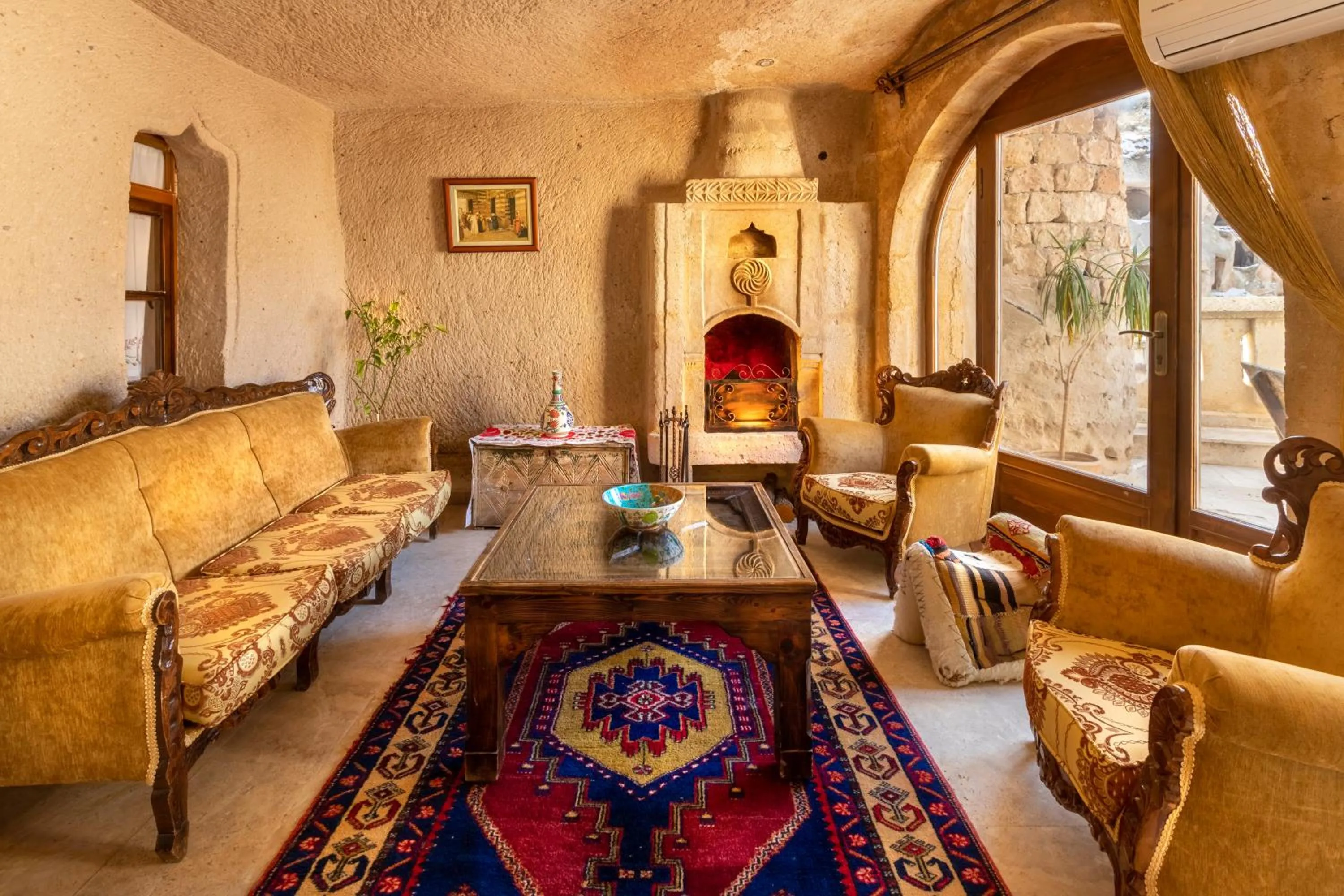 Patio in Cappadocia Gamirasu Cave Hotel