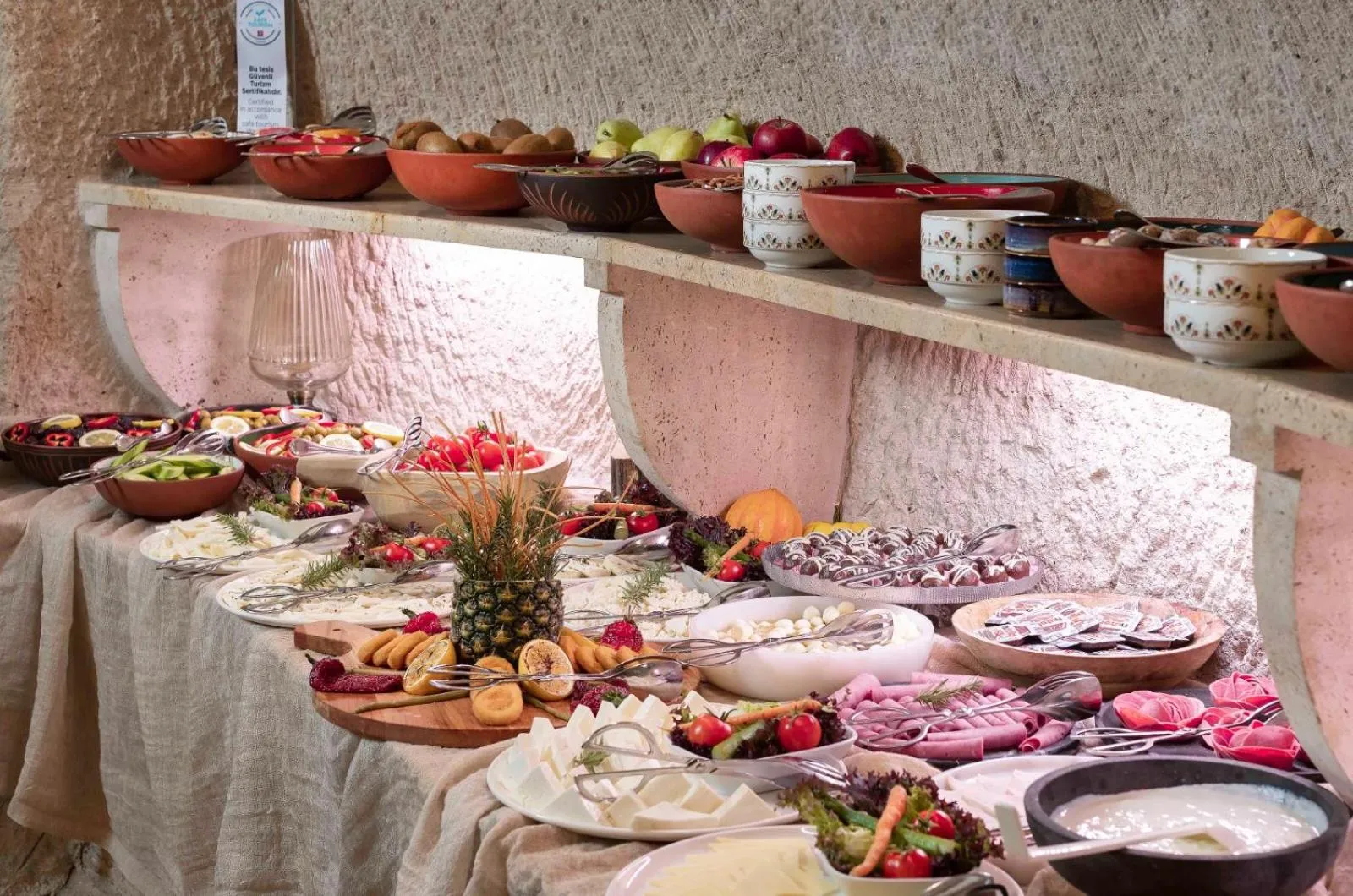 Food close-up in Cappadocia Gamirasu Cave Hotel