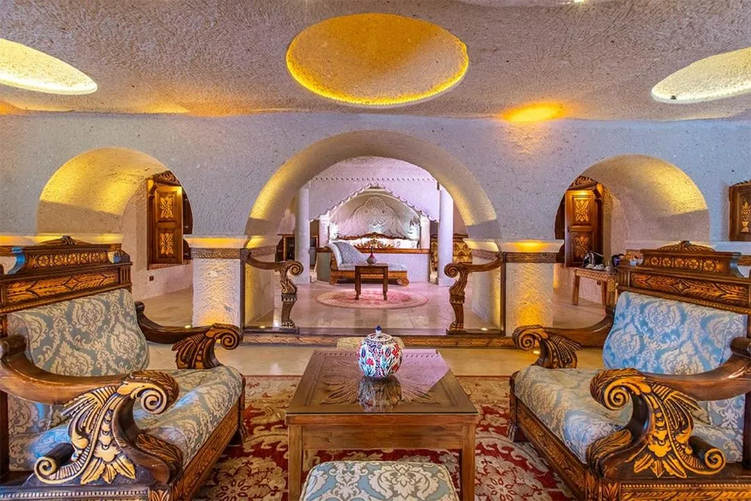 Bed in Cappadocia Gamirasu Cave Hotel