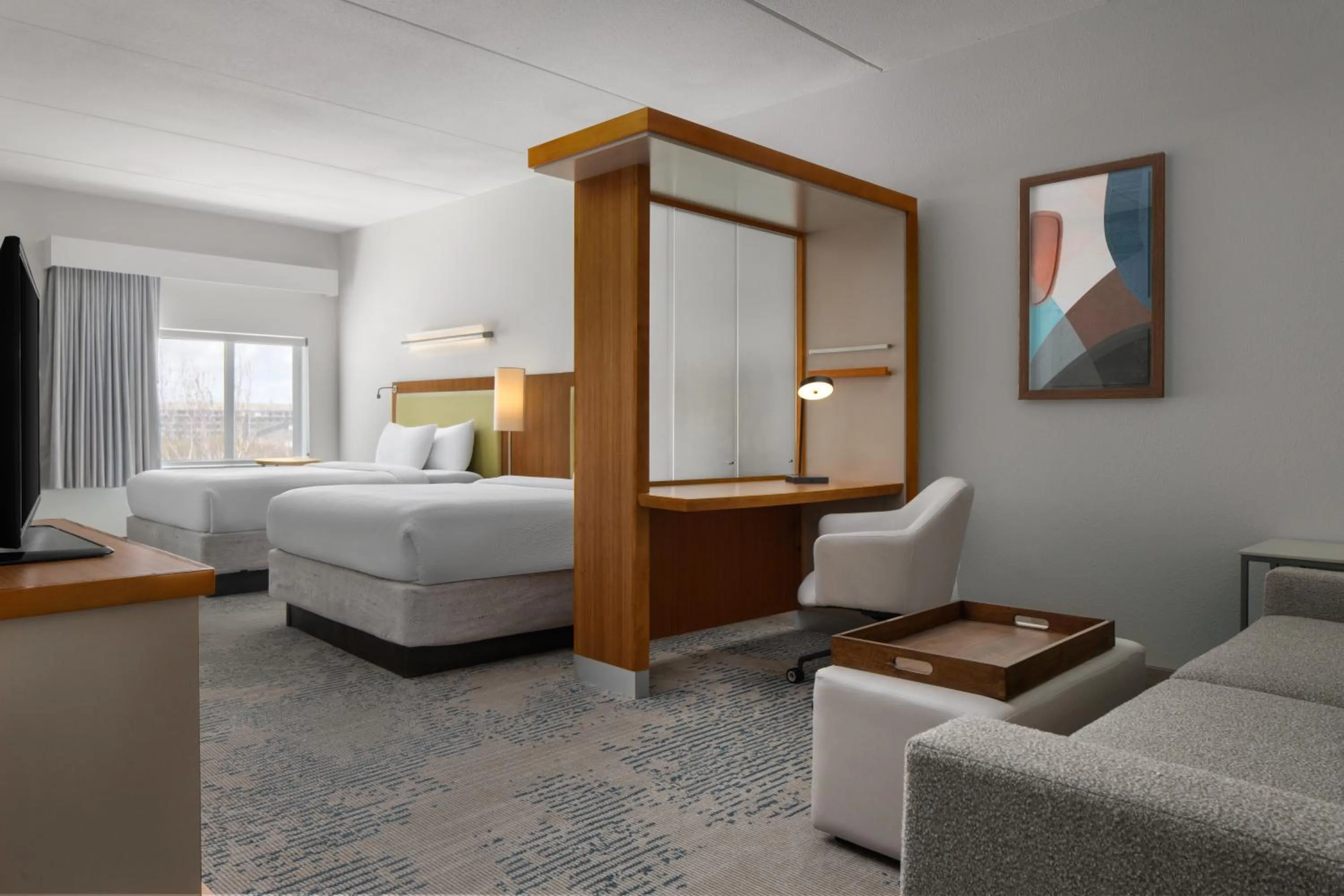 Bed in SpringHill Suites by Marriott Charleston Mount Pleasant