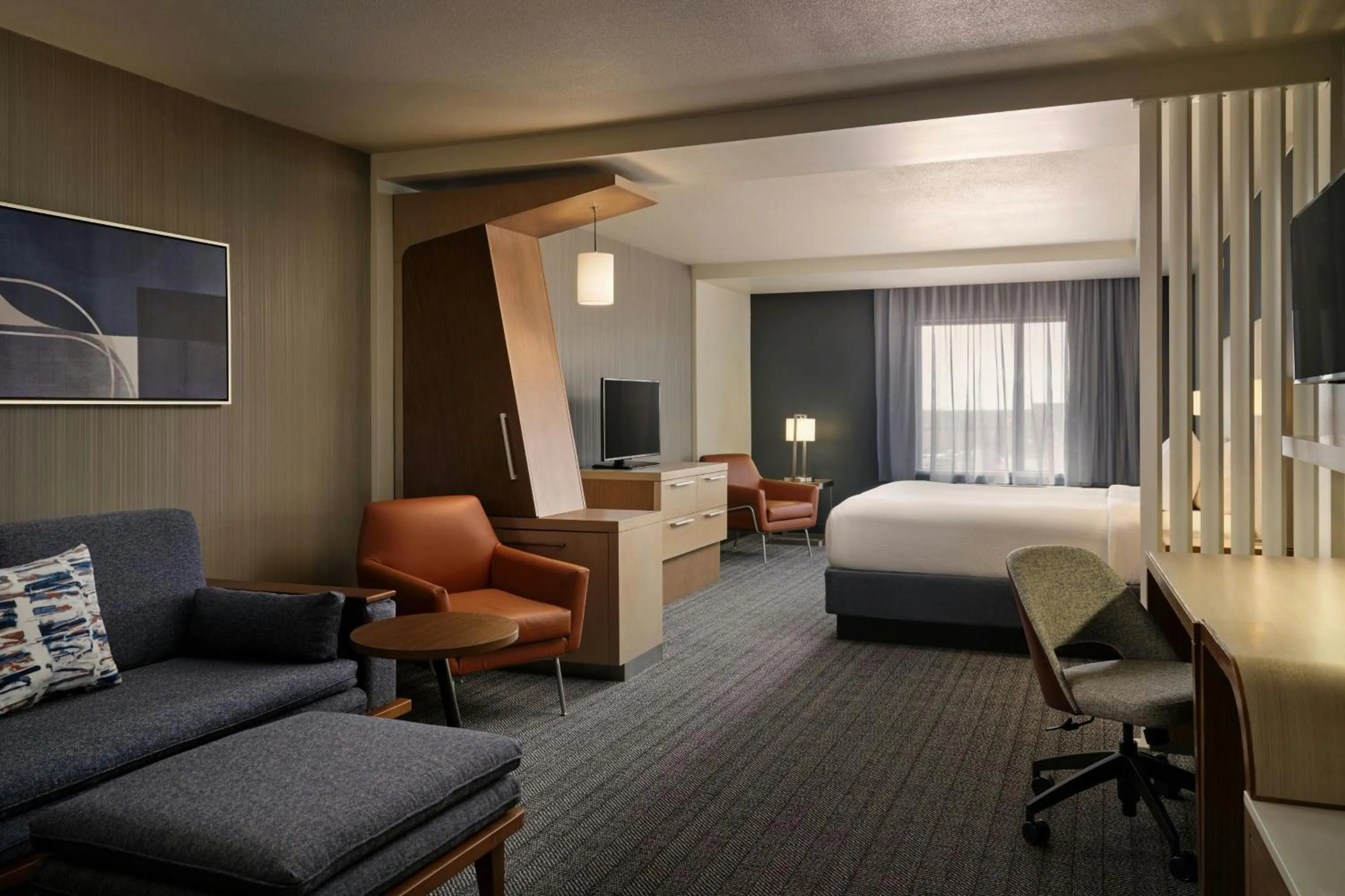 Photo of the whole room, Bed in Courtyard by Marriott Fort Worth Alliance Town Center