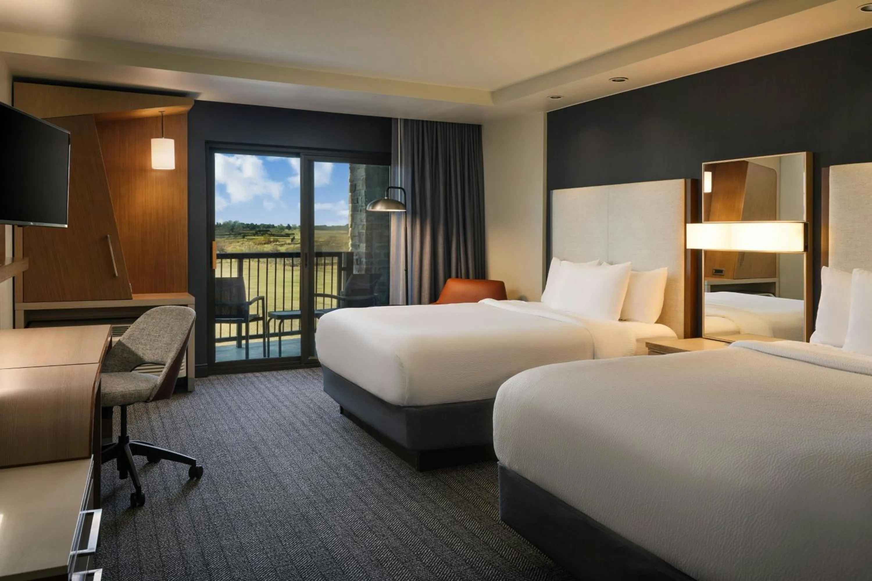 Photo of the whole room, Bed in Courtyard by Marriott Fort Worth Alliance Town Center