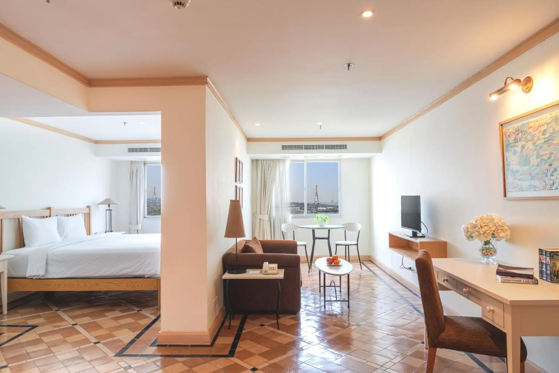 Bed in Riverfront Bangkok