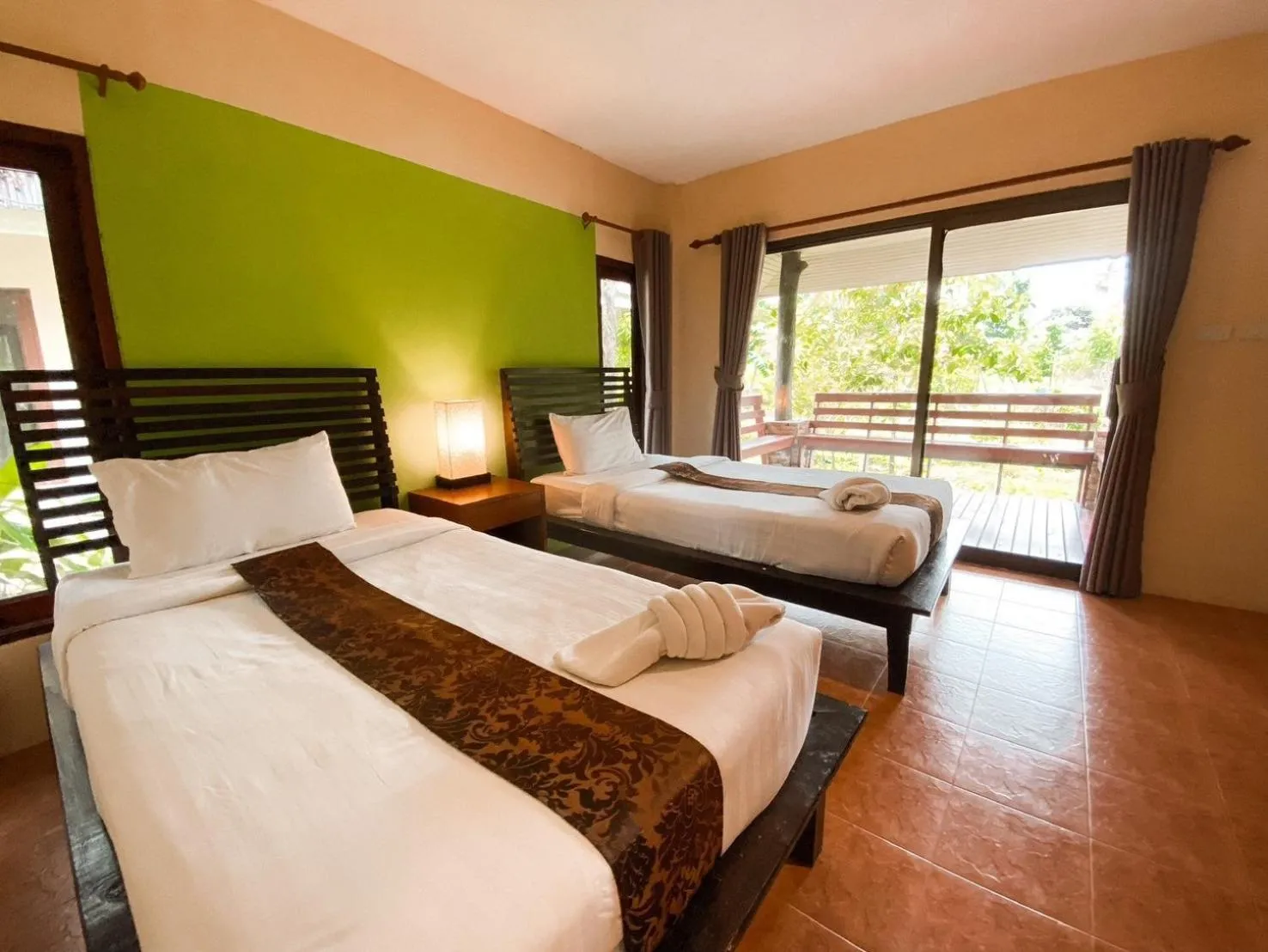 Bed in Sunda Resort