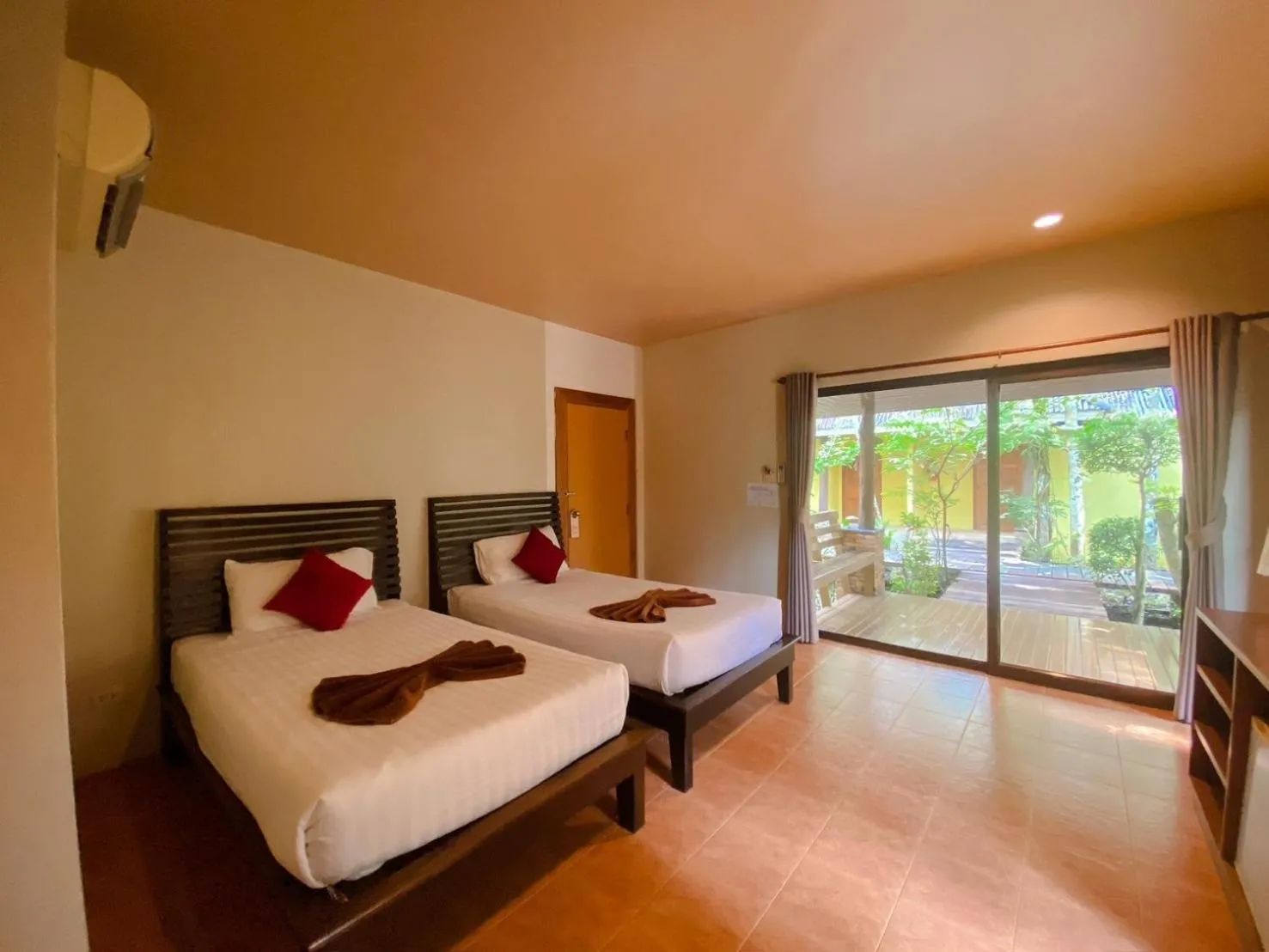Bed in Sunda Resort