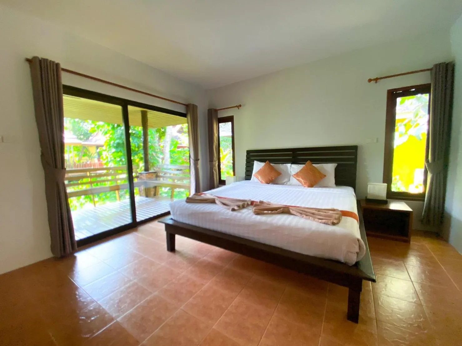 Bed in Sunda Resort