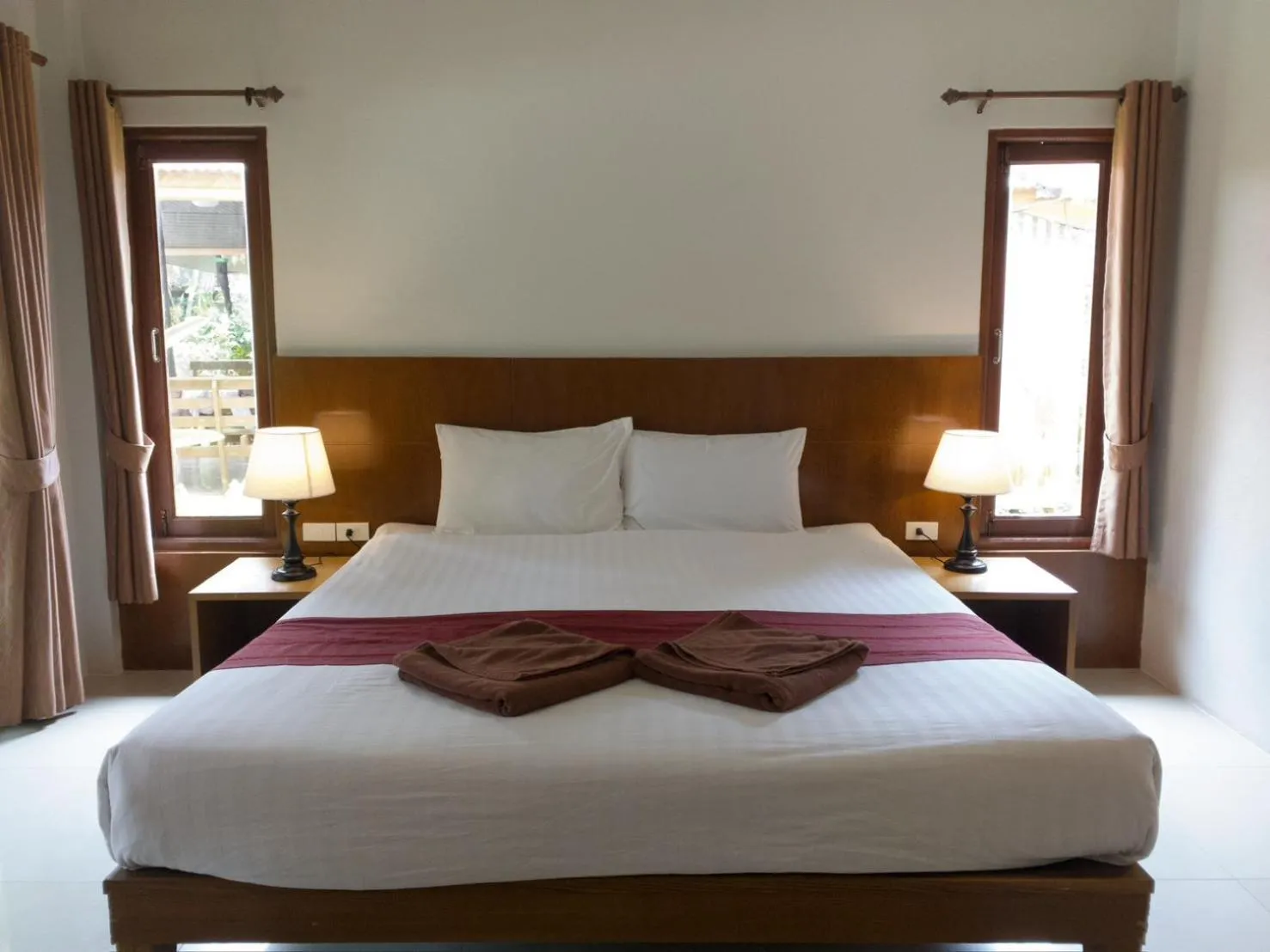 Bed in Sunda Resort