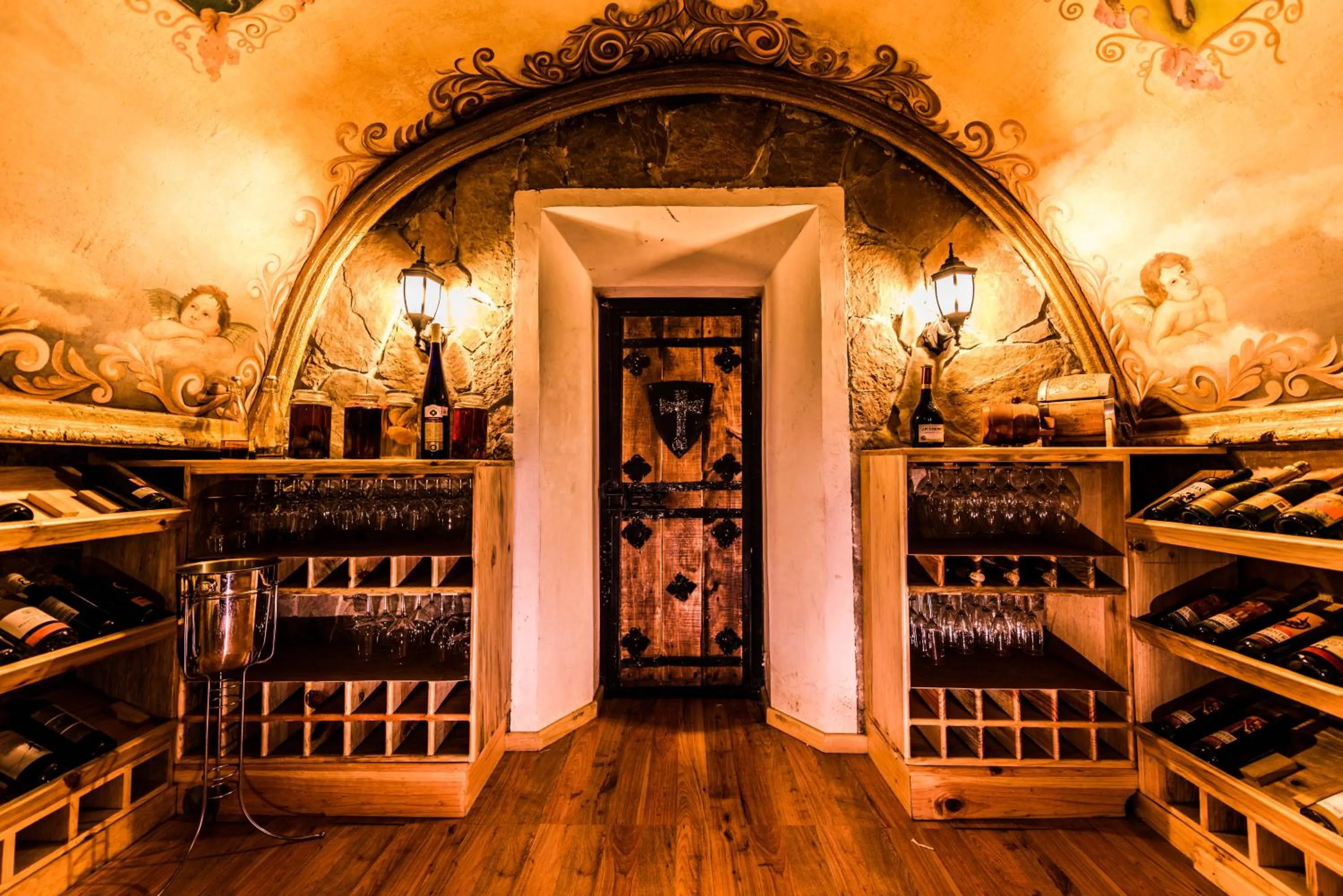 View (from property/room), Bed in Hotel & Cava La Parroquia