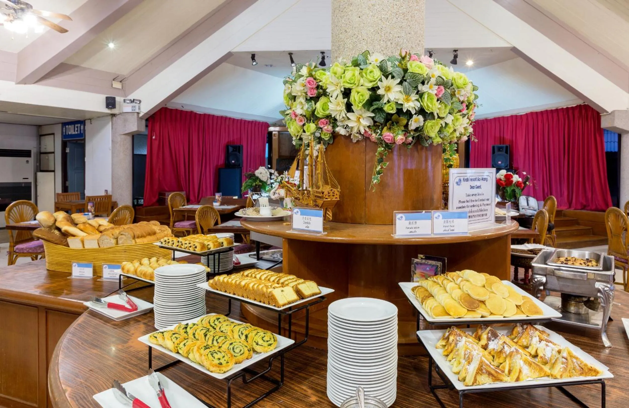 American breakfast in Krabi Resort