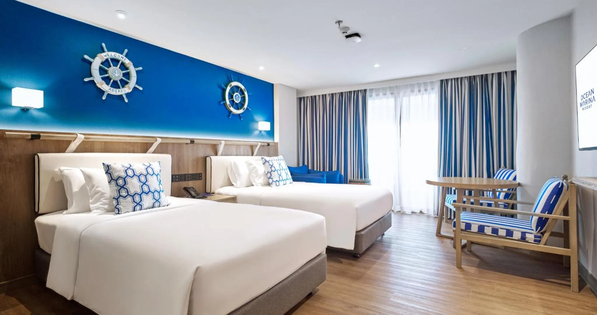 Bed in Ocean Marina Resort Pattaya Jomtien