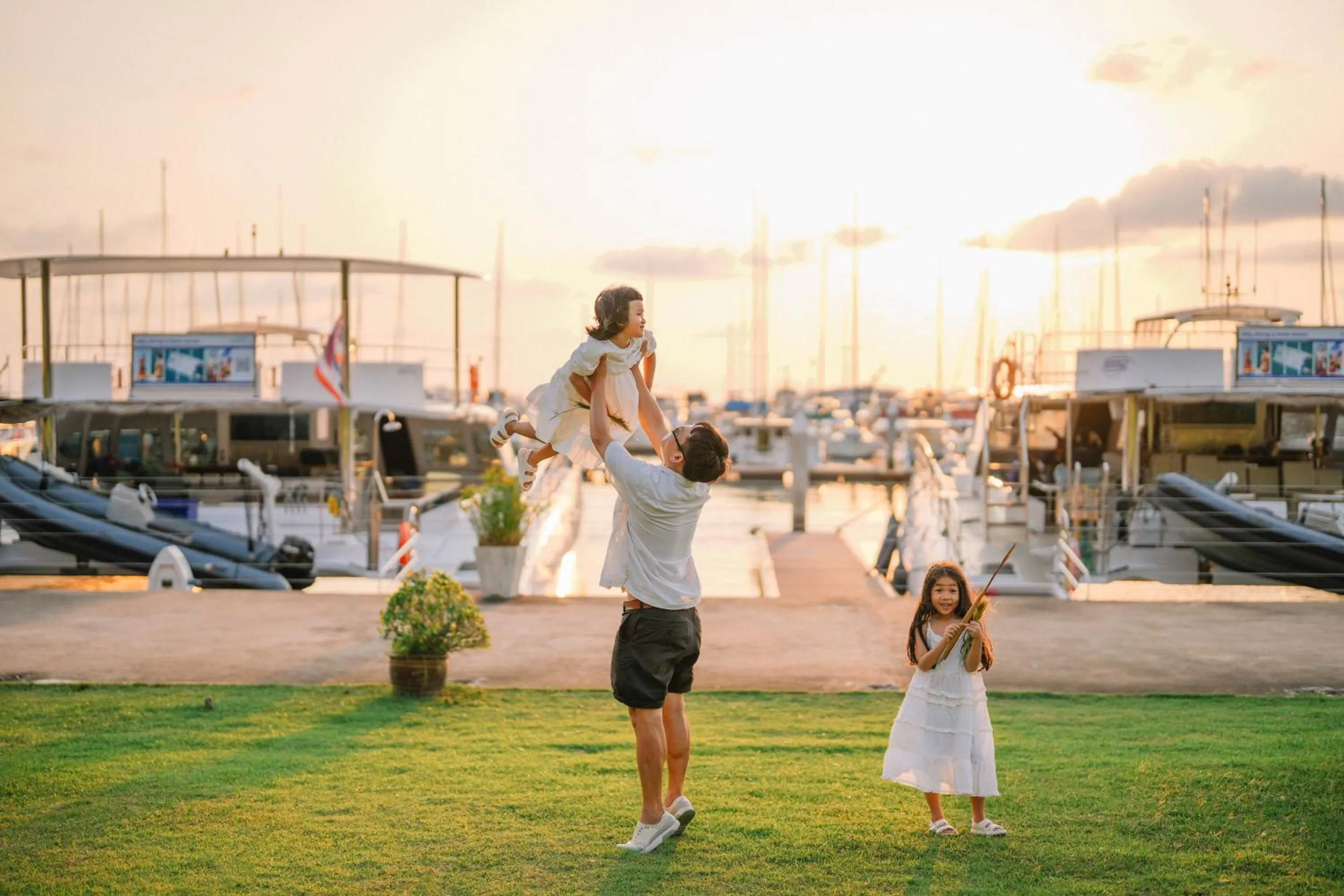 Natural landscape in Ocean Marina Resort Pattaya Jomtien