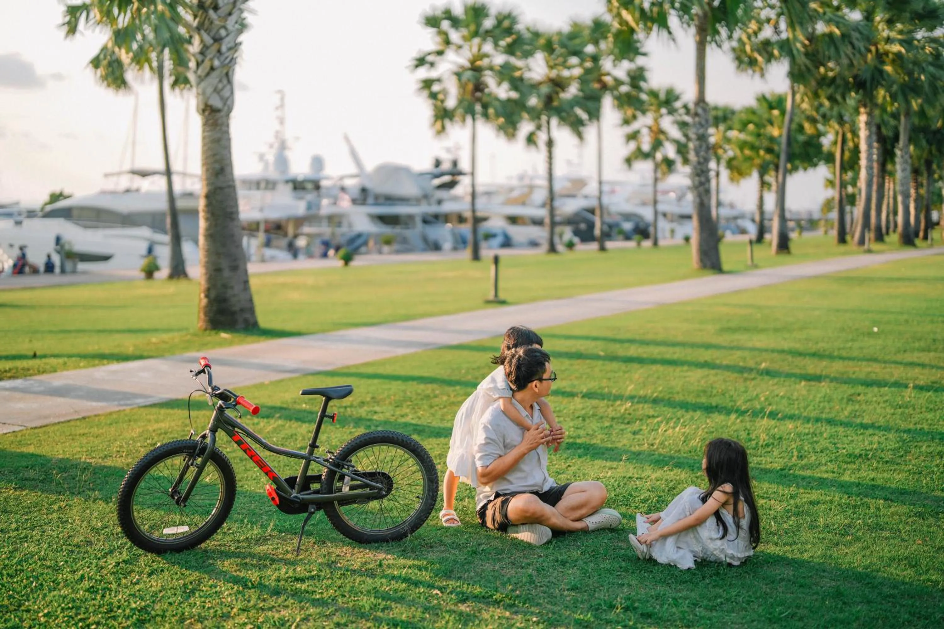 Natural landscape in Ocean Marina Resort Pattaya Jomtien