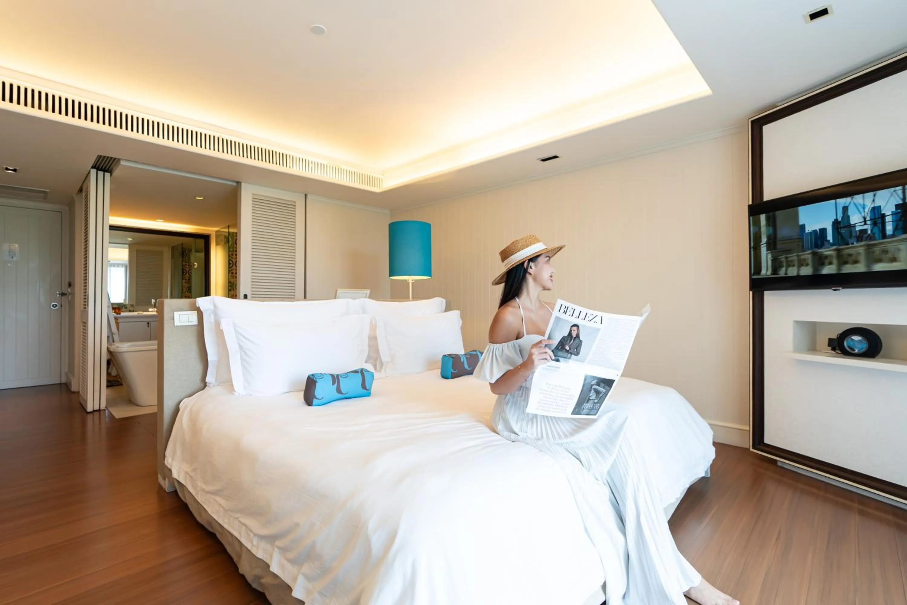 Bed in Rest Detail Hotel Hua Hin