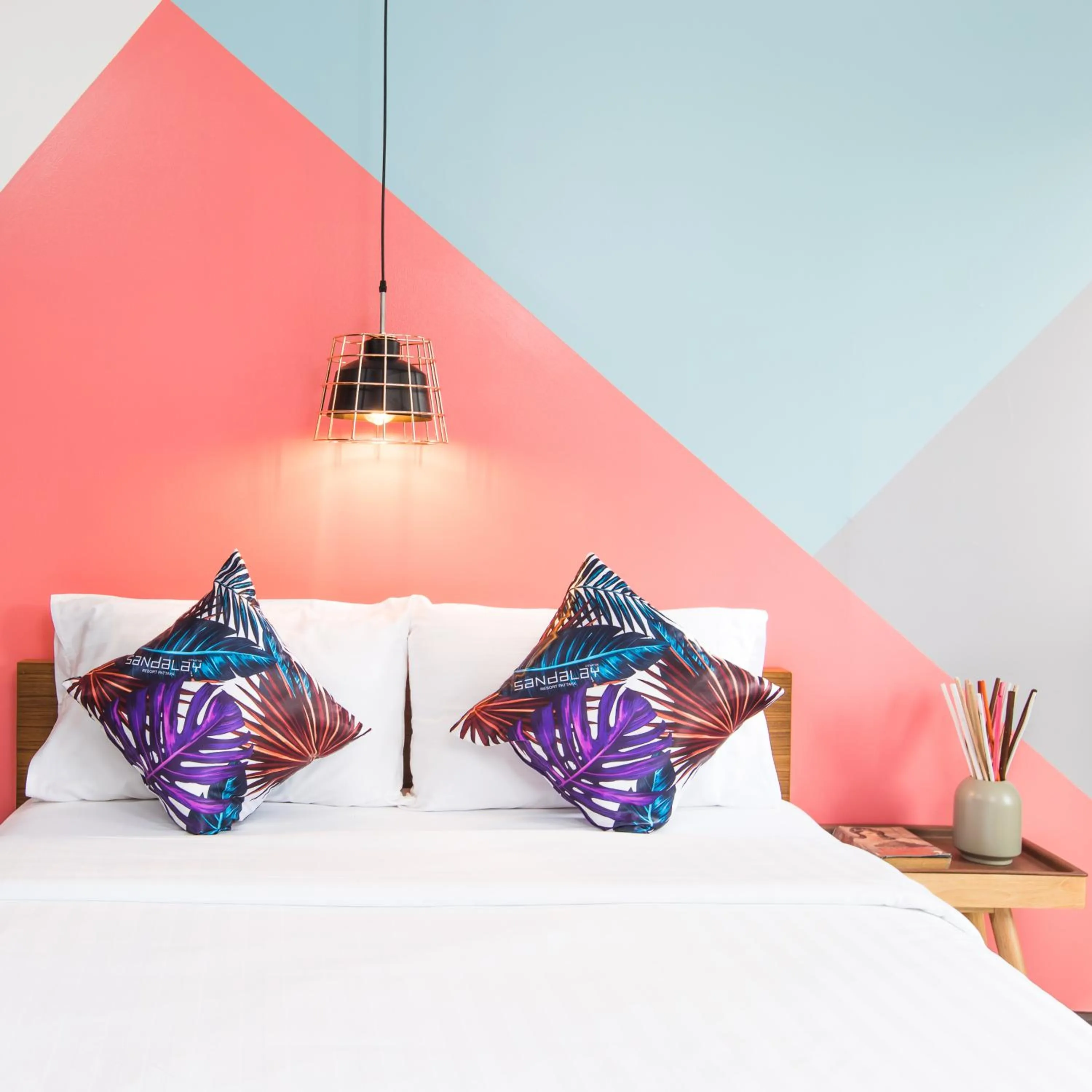 Bed in Sandalay Resort