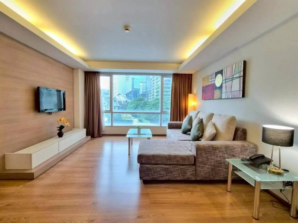 Living room in Olive Hotel & Residence Bangkok Sukhumvit 101 near True Digital Park