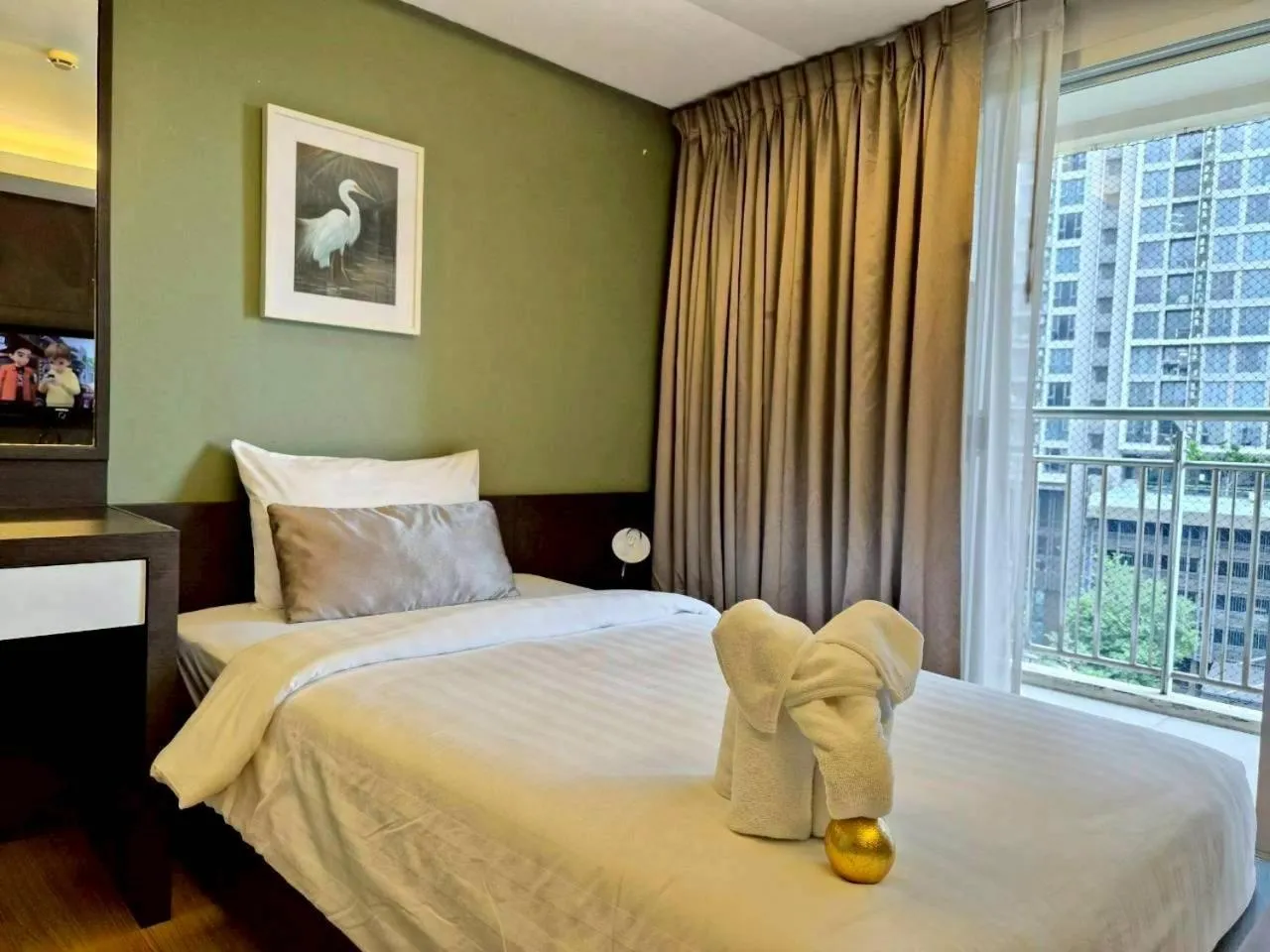 Bed in Olive Hotel & Residence Bangkok Sukhumvit 101 near True Digital Park