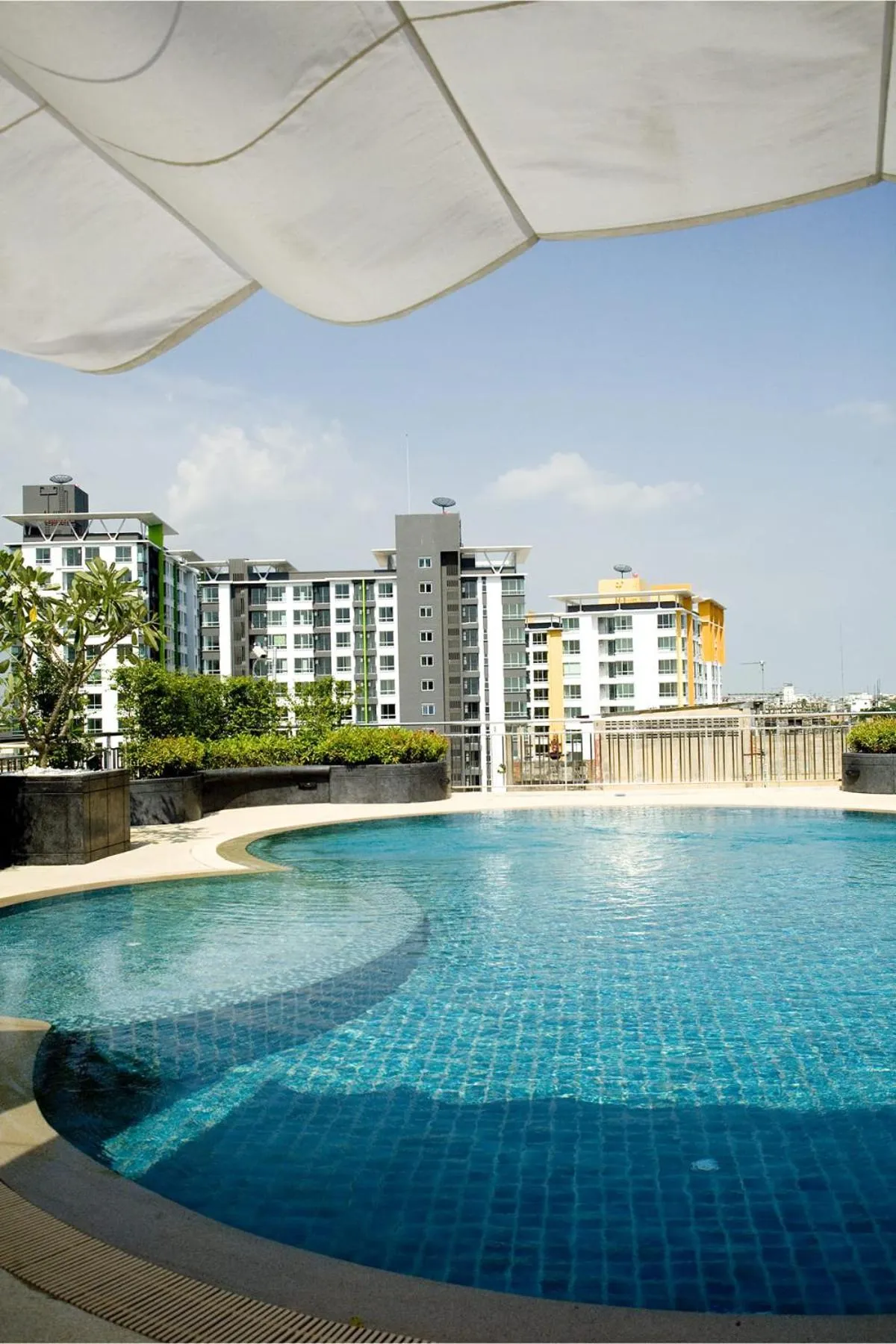 Swimming pool in Olive Hotel & Residence Bangkok Sukhumvit 101 near True Digital Park