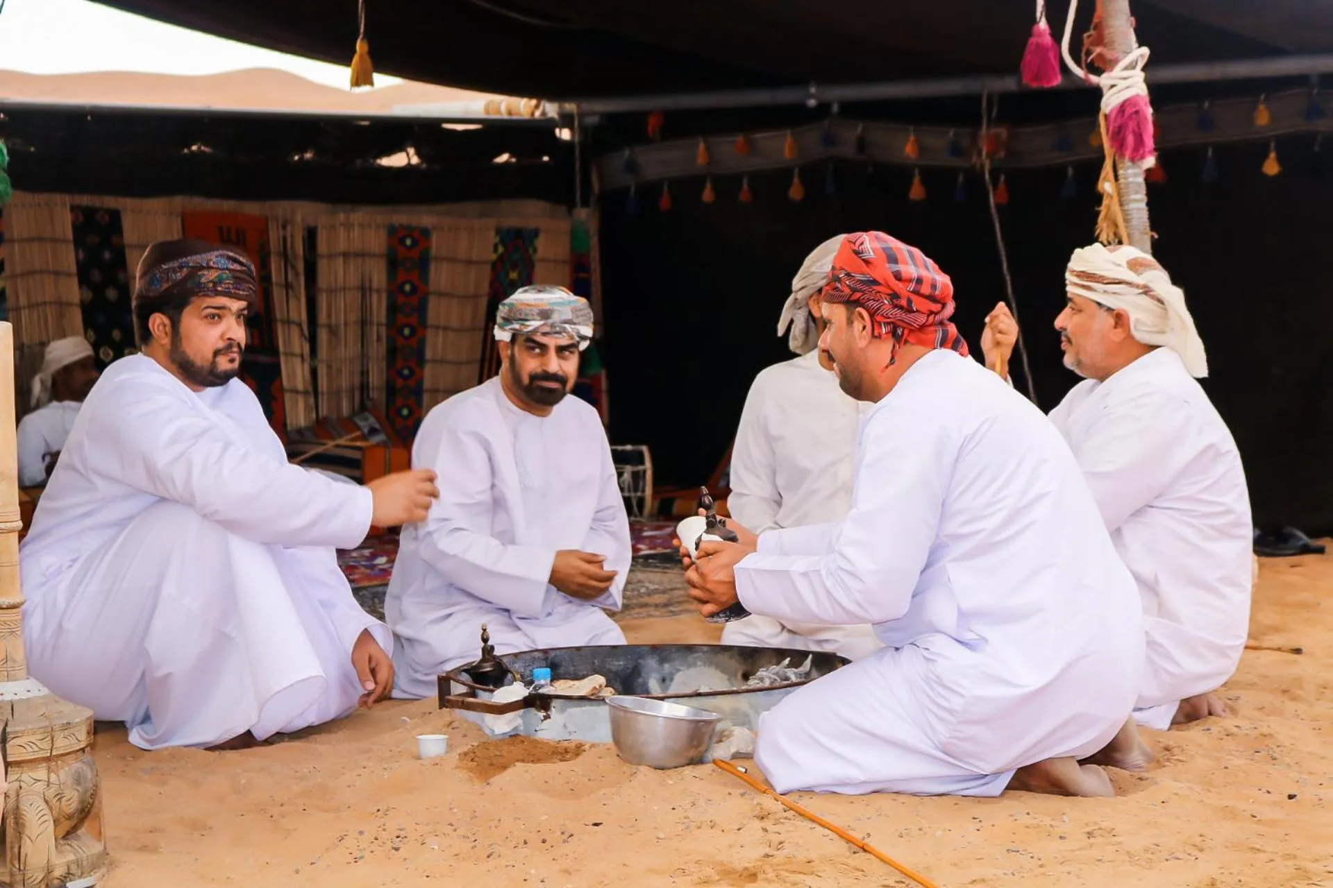 People in Safari Desert Camp